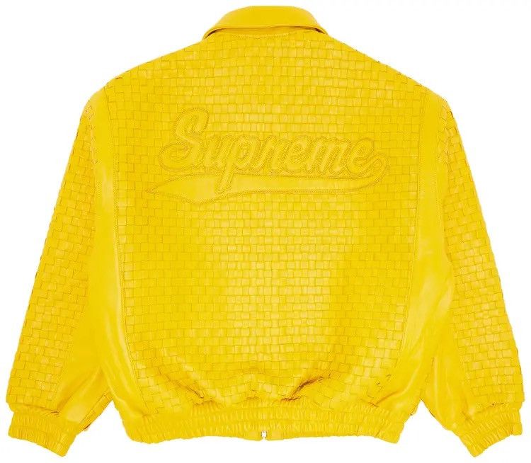 Supreme Supreme Woven Leather Jacket (Bottega) Size US M / EU 48-50 / 2 - 2 Thumbnail