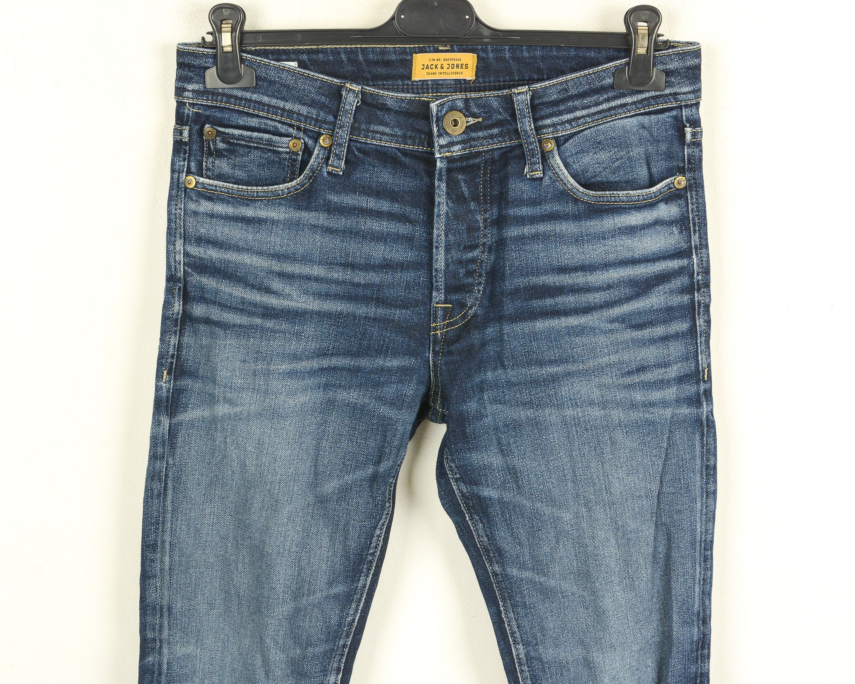 Jack & Jones JACK & JONES Tim W29 L34 Slim Fit Straight Jeans Denim Pants Size US 29 - 2 Thumbnail