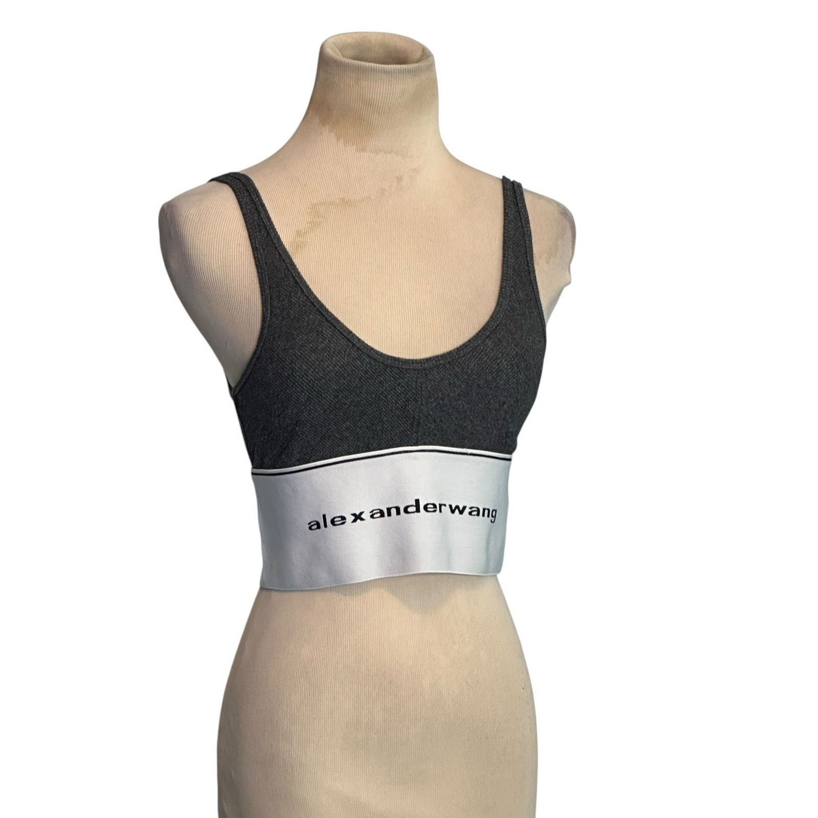 Alexander Wang Alexander Wang gray ribbed logo elastic bra size Medium Size ONE SIZE - 12 Thumbnail