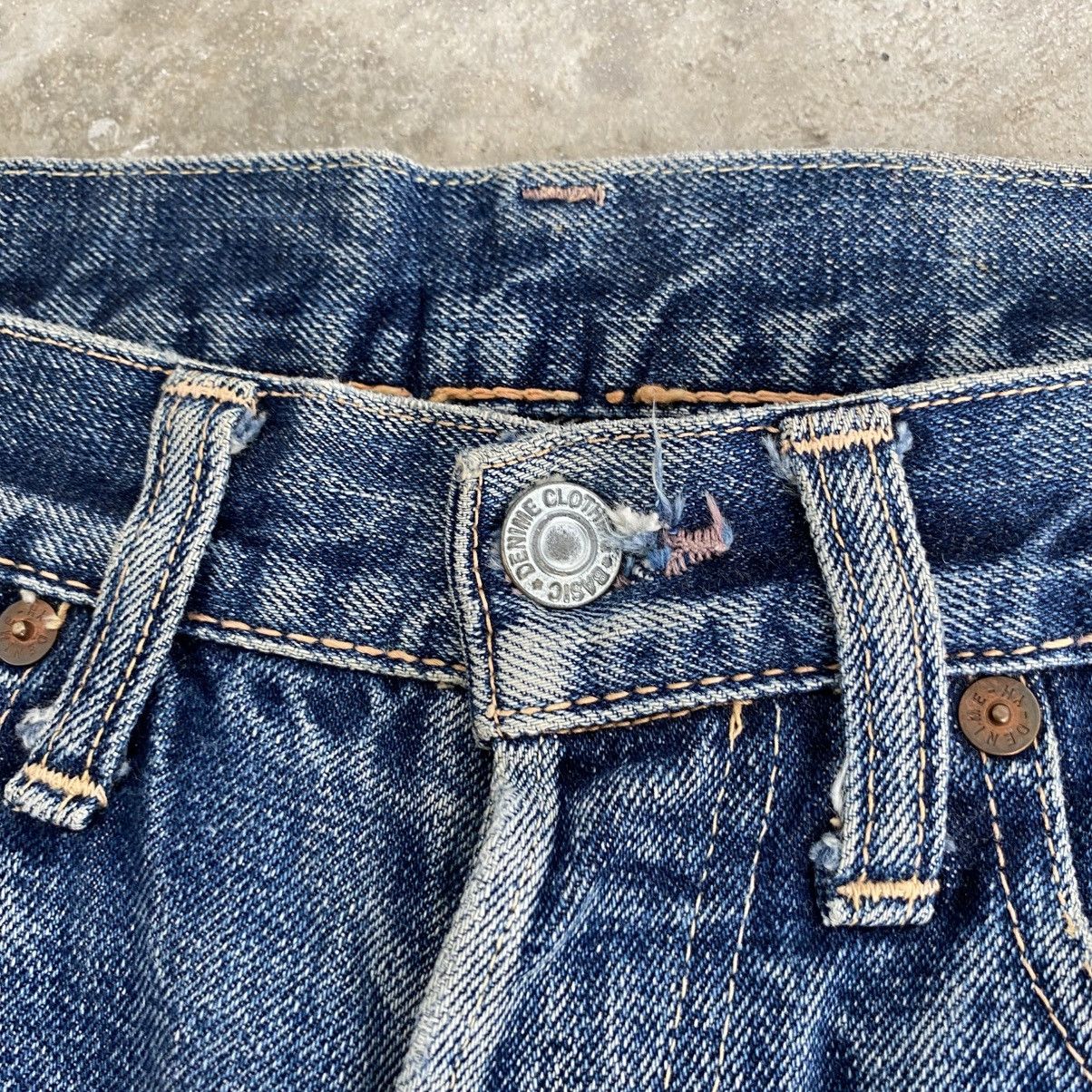 Denime Vintage 90’s Denime Faded Blue Distressed Selvedge Jeans Size US 29 - 8 Thumbnail
