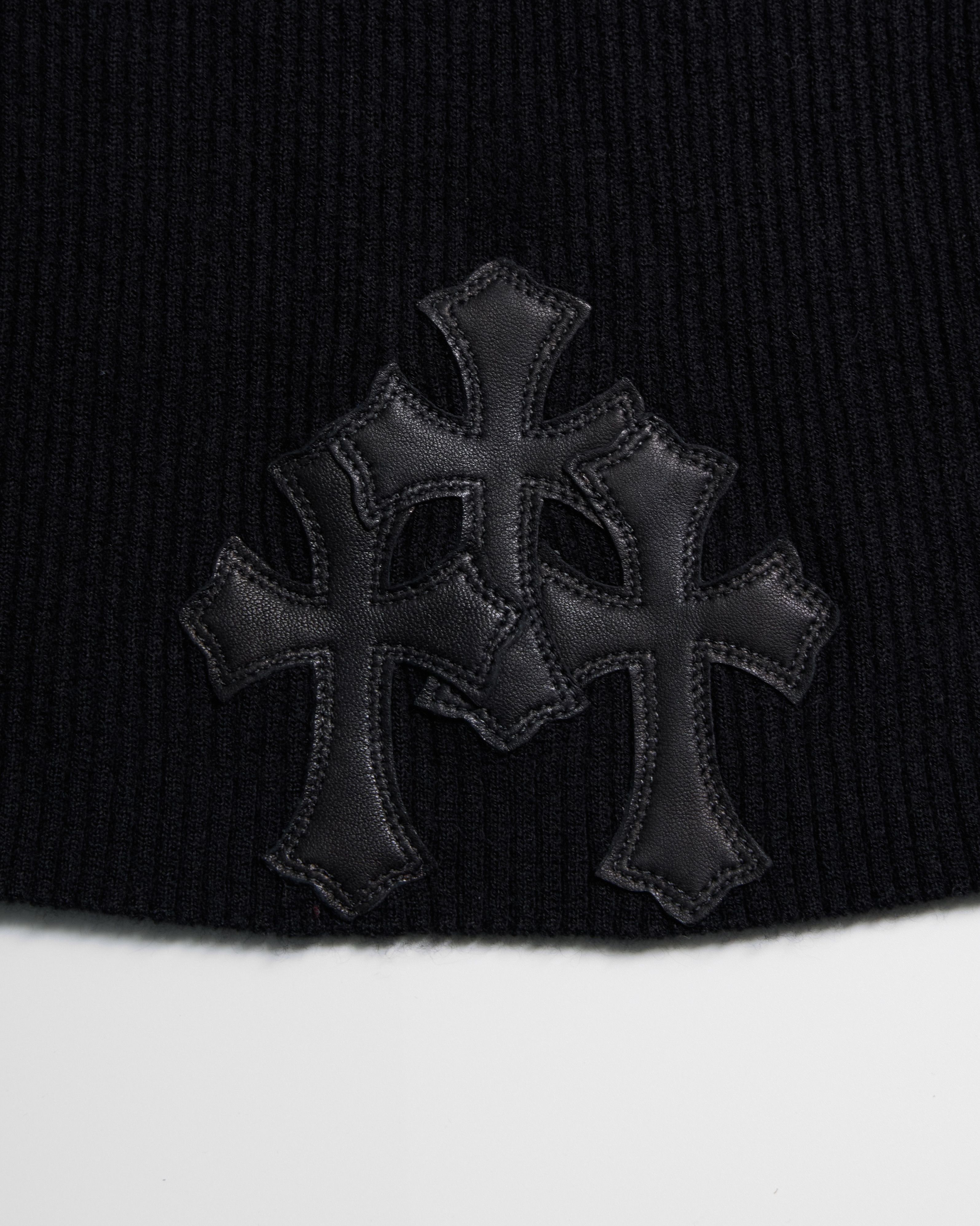 Chrome Hearts CHROME HEARTS Cashmere Lib Sknit Slim Top BLACK Size M / US 6-8 / IT 42-44 - 2 Thumbnail