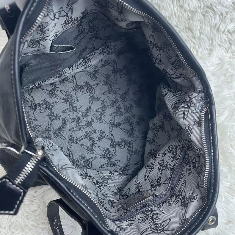 Vivienne Westwood Vivienne Westwood size os Black leather shoulder strap tote Size ONE SIZE - 8 Thumbnail