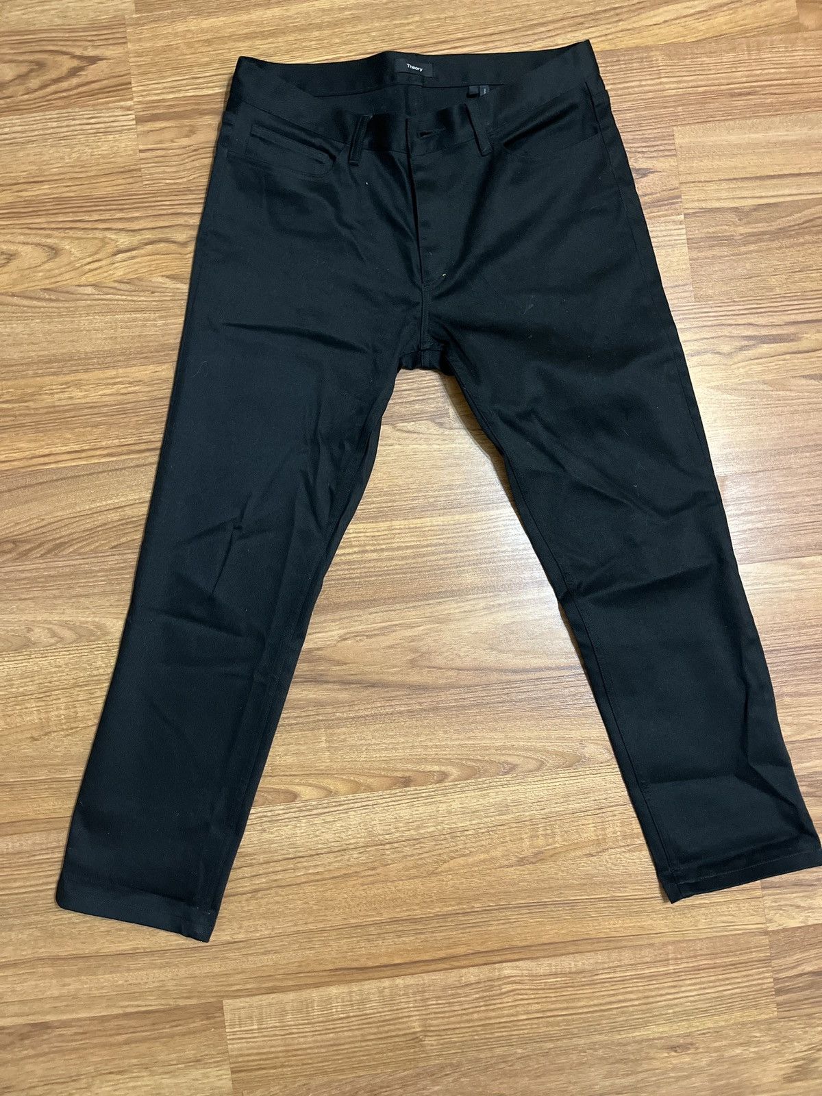 Theory Theory Raffi Twill 5-pocket black pant Size US 33 - 3 Thumbnail