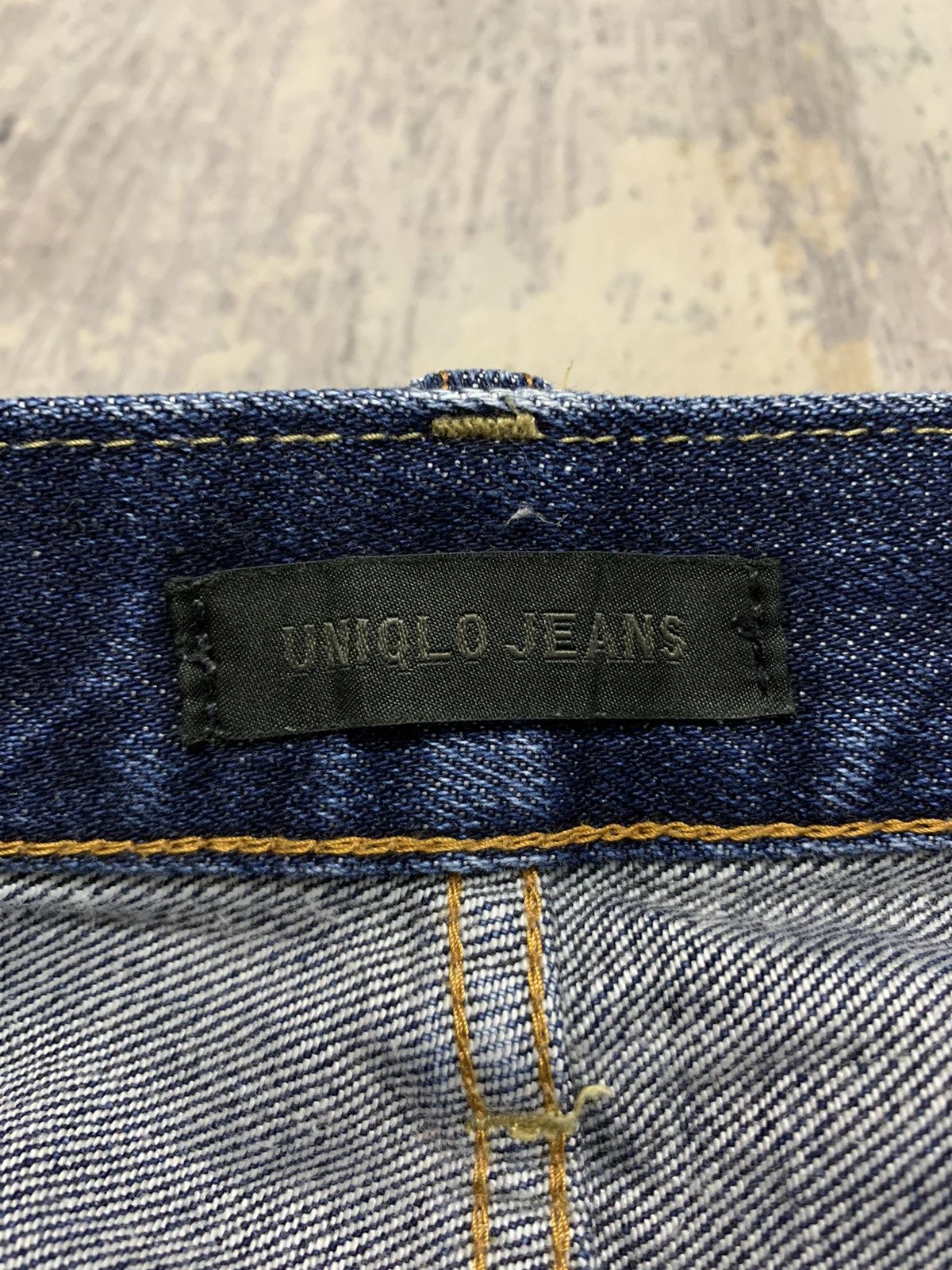 Japanese Brand Vtg Uniqlo Kaihara Slim Straight Selvedge Denim Jeans W31 Size US 31 - 14 Thumbnail