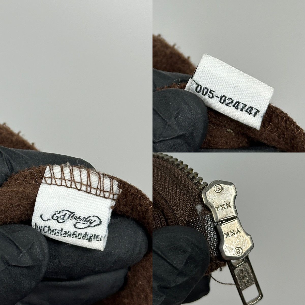 Ed Hardy Vintage Ed Hardy Rhinestones Skull Zip Up Brown Hoodie Size US M / EU 48-50 / 2 - 22 Thumbnail