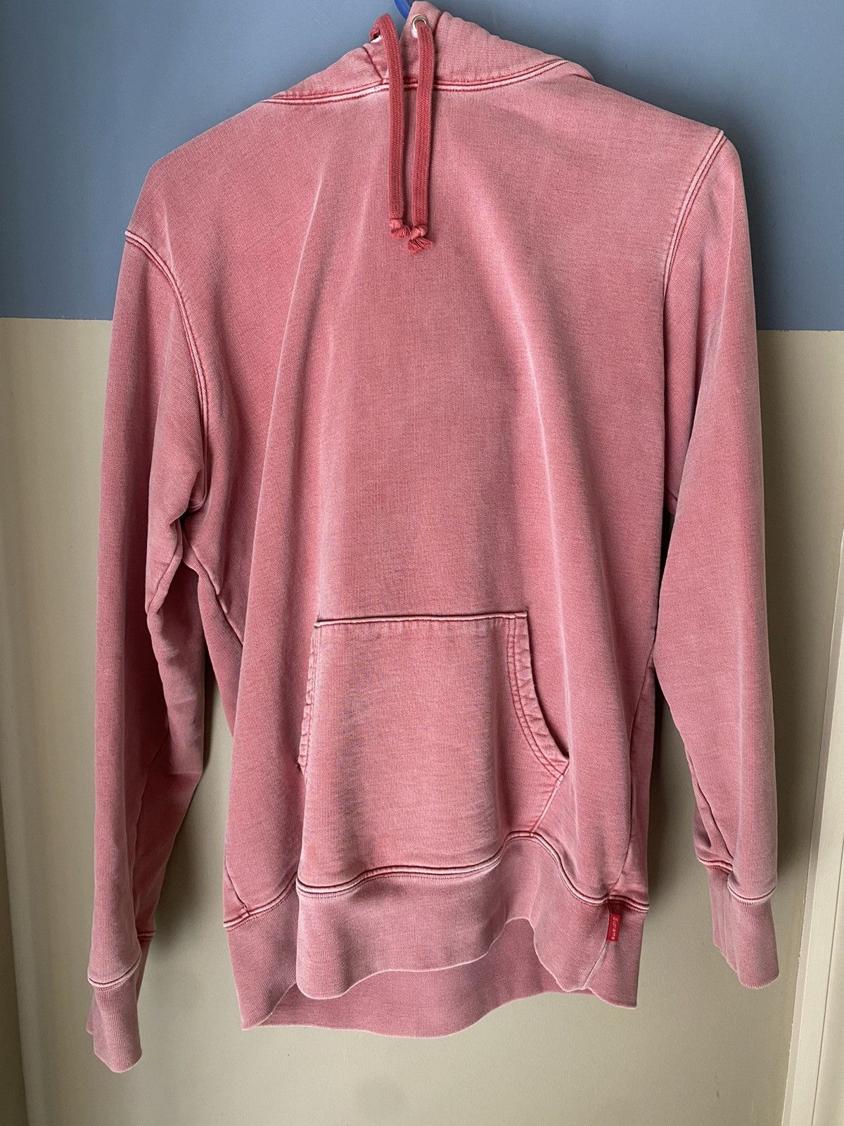 image of Supreme Over-Dyed Hoodie in Red, Men's (Size Medium)
