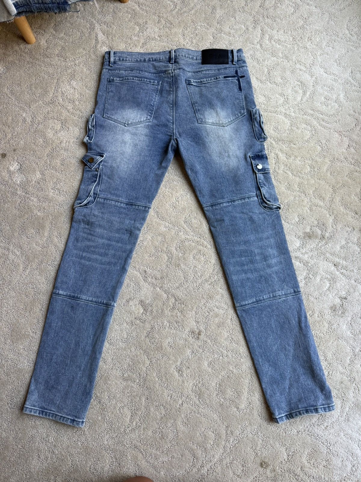 Rta SLATE CARGO SKINNY JEAN | VINTAGE INDIGO Size US 33 - 2 Thumbnail