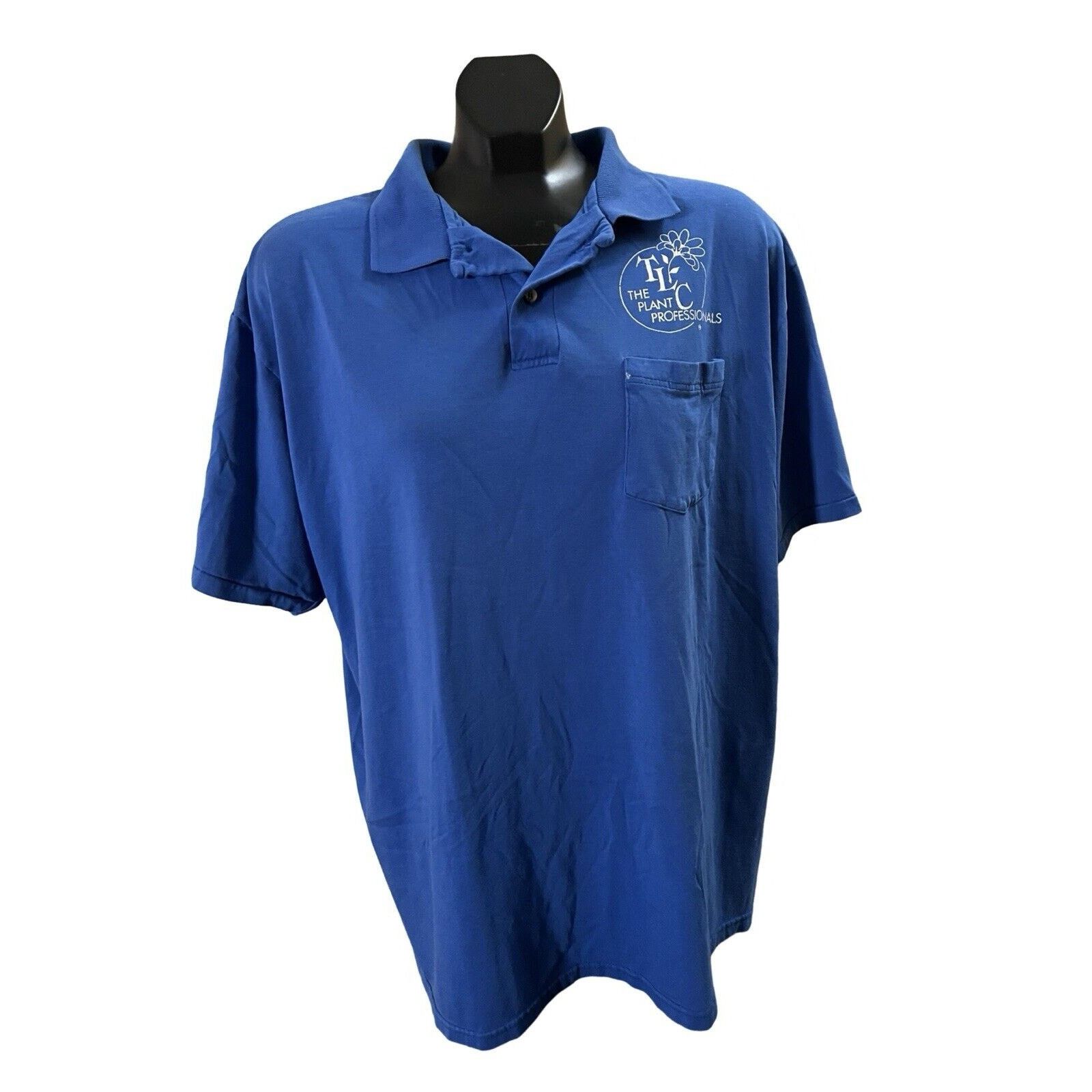 Hanes VTG 1990s TLC The Plant Professionals Polo Shirt – Size XL Size US XL / EU 56 / 4 - 1 Thumbnail