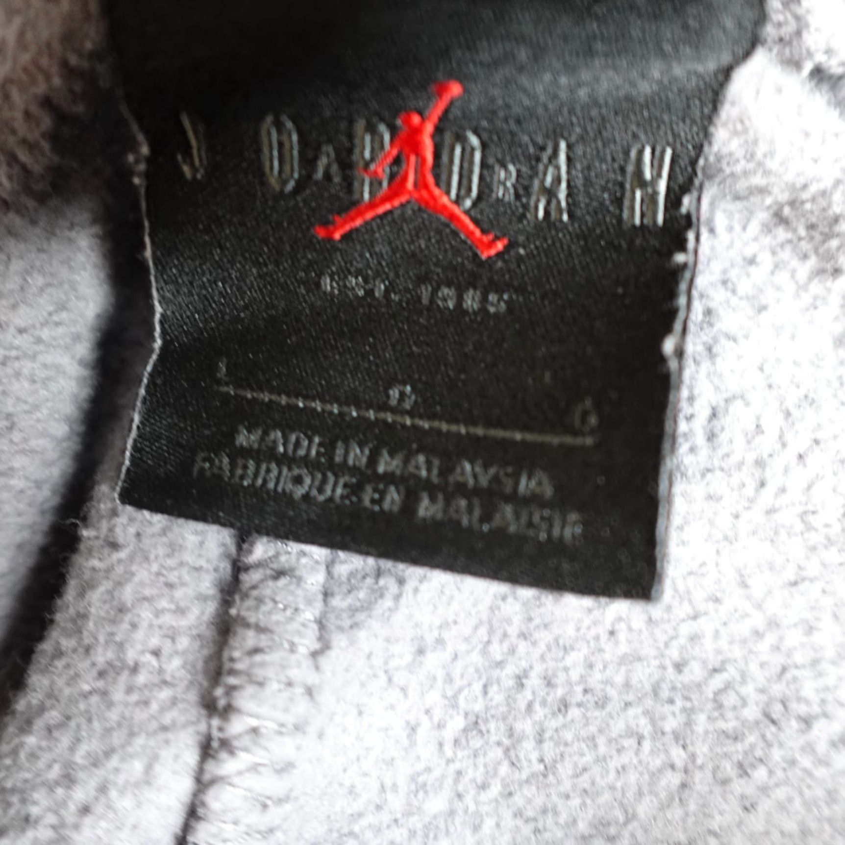 Jordan Brand Jordan Pants L Gray Jogger Activewear Mens Large HBR Double Sided Remastered AV0690 Size US 33 - 3 Thumbnail