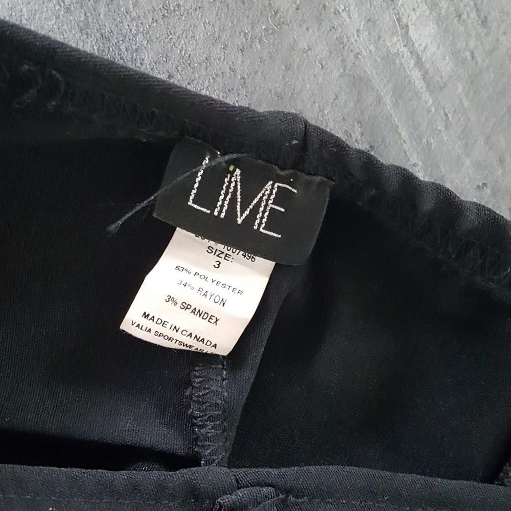 Designer Black Ruched Brazilian Lime Short Size 30" / US 8 / IT 44 - 3 Thumbnail