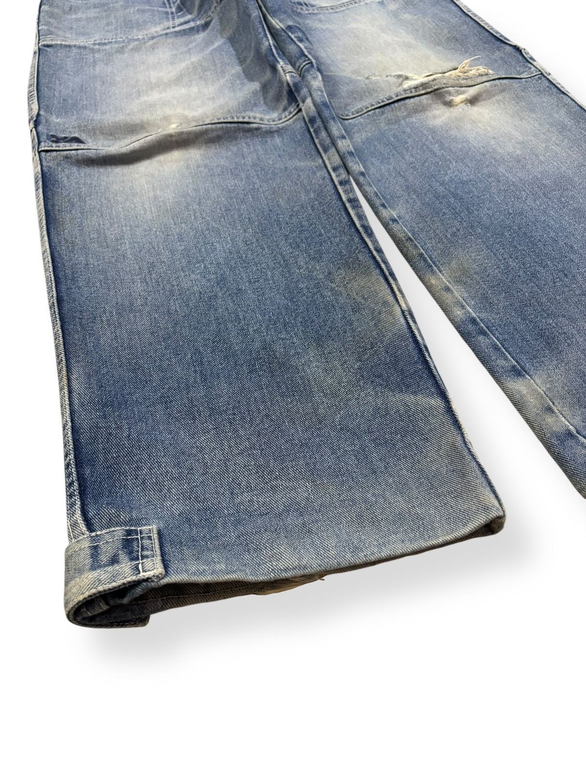 Vans Vintage Y2K Vans Double Knee Style Baggy Distressed Jeans Size US 30 / EU 46 - 8 Thumbnail