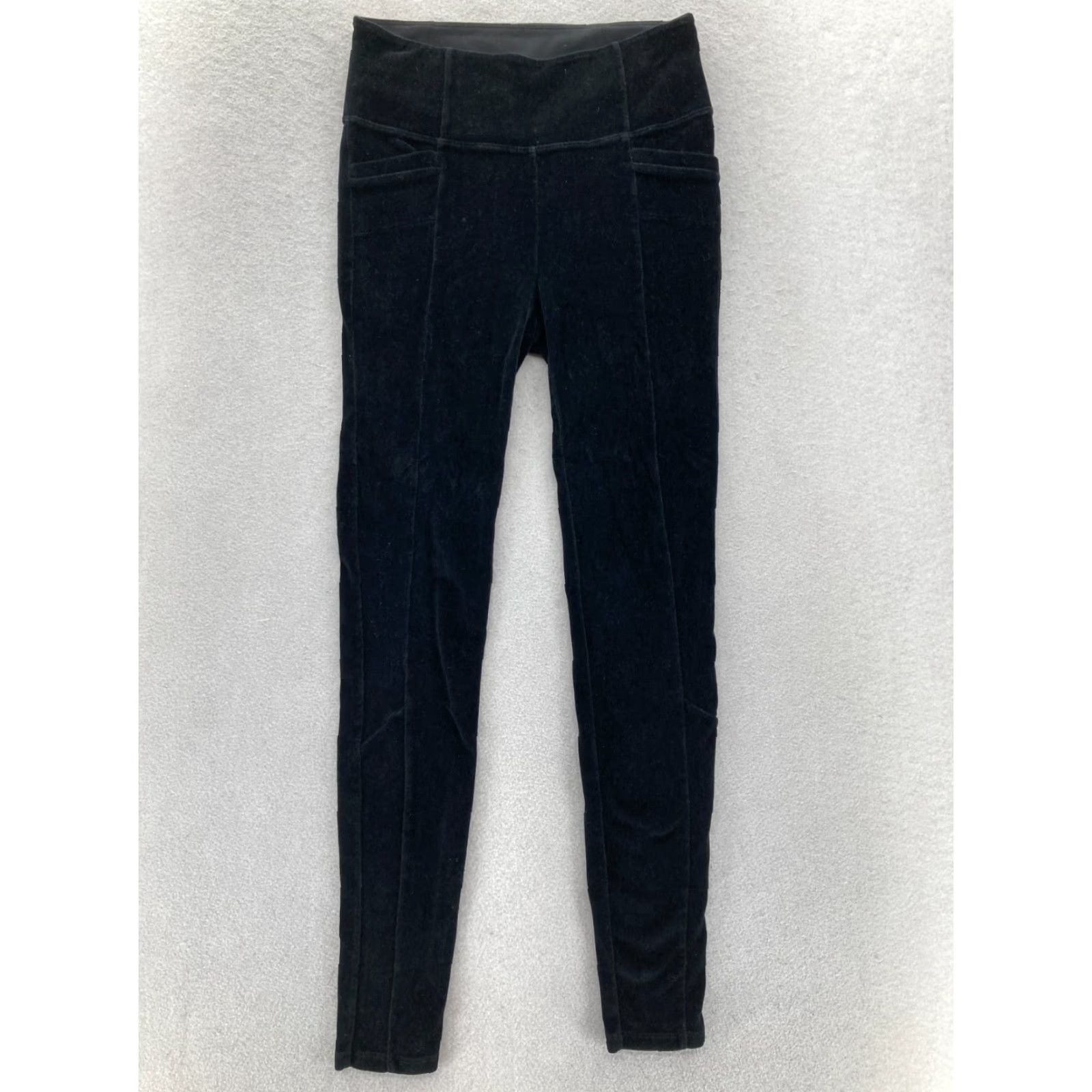 Athleta Athleta Leggings Women's Small Black Corduroy Metro High Rise Stretch City Style Ankle Activewear Dress Comfort Coatroom? Size 28" / US 6 / IT 42 - 2 Thumbnail
