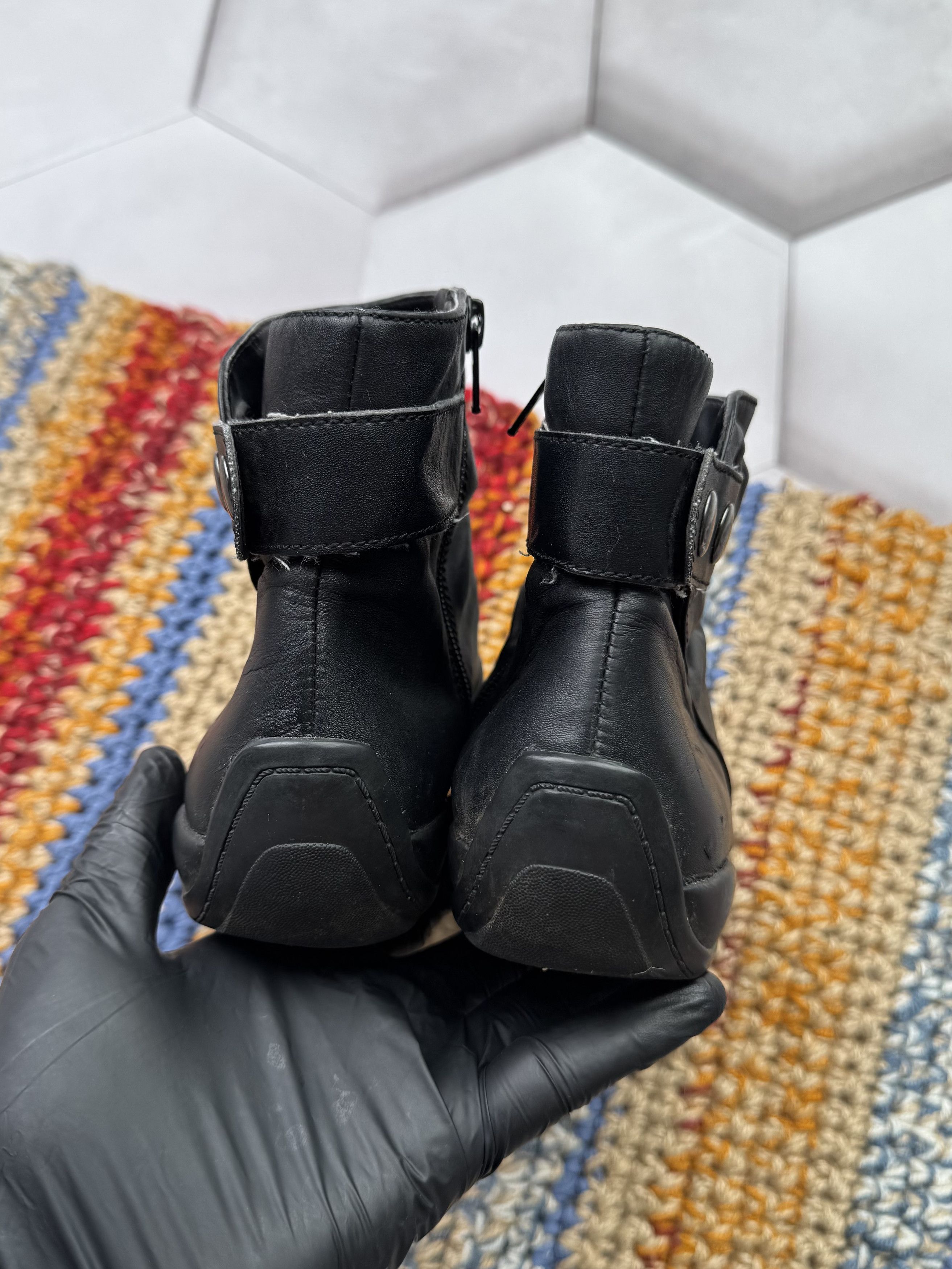 Hysteric Glamour Vintage Leather Boots With Straps Size US 7 / IT 37 - 8 Thumbnail