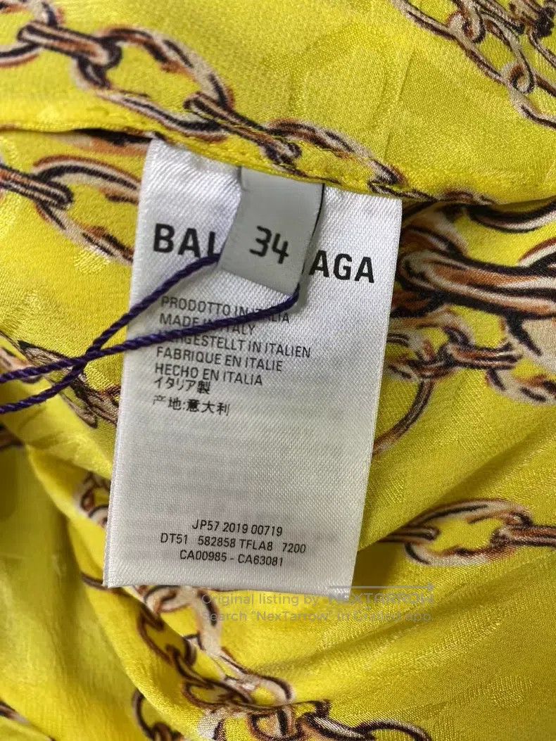 Balenciaga Balenciaga Mulberry Silk Chain Top Size XXS / US 00 / IT 34 - 6 Thumbnail