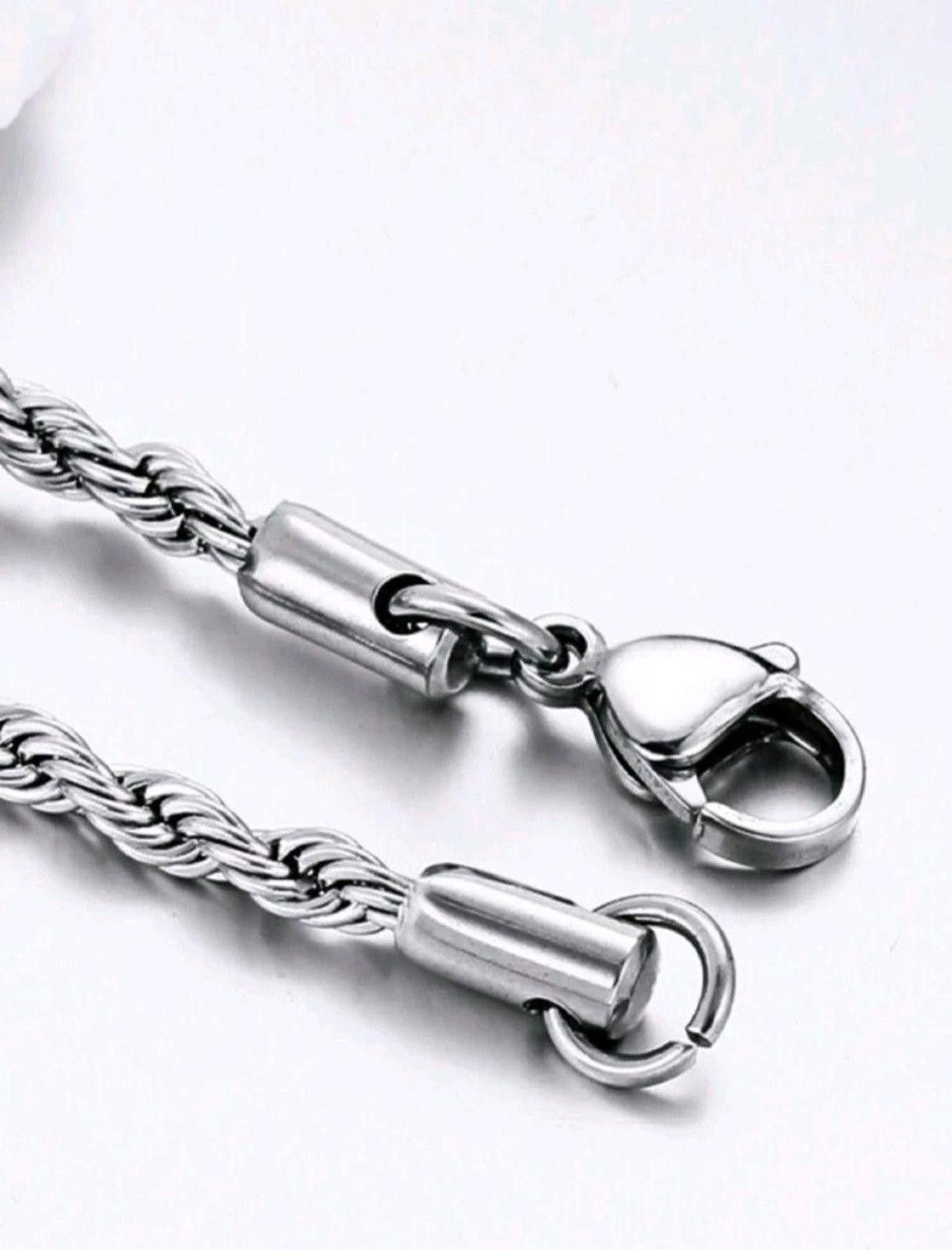 Jewelry Twisted Rope Steel Bracelet Size ONE SIZE - 4 Thumbnail