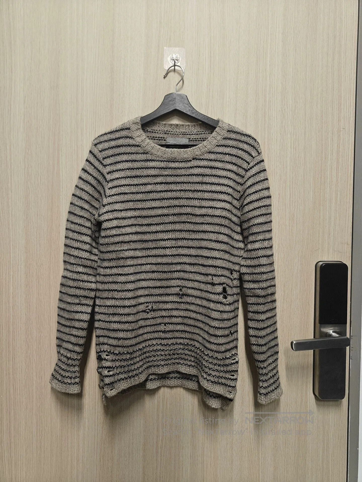 Takahiromiyashita The Soloist. The Soloist Grunge Wool Distressed Sweater. Size US S / EU 44-46 / 1 - 1 Thumbnail