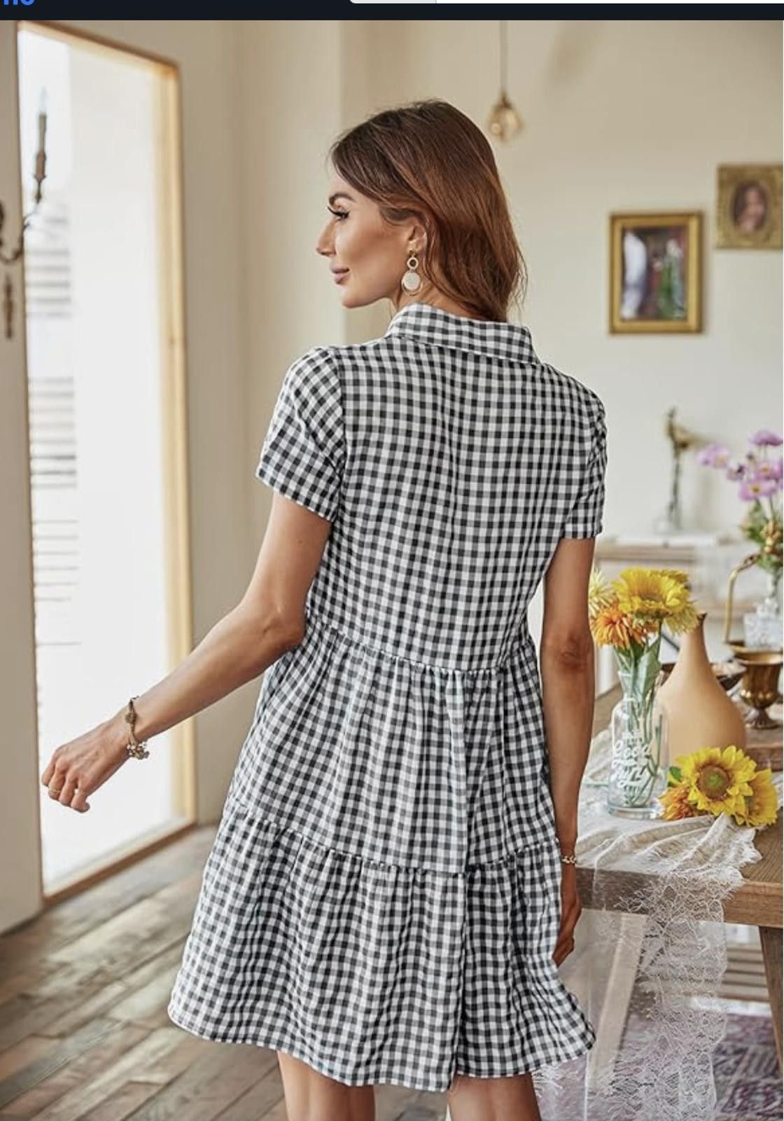 Other Gingham Dress Size L / US 10 / IT 46 - 4 Thumbnail