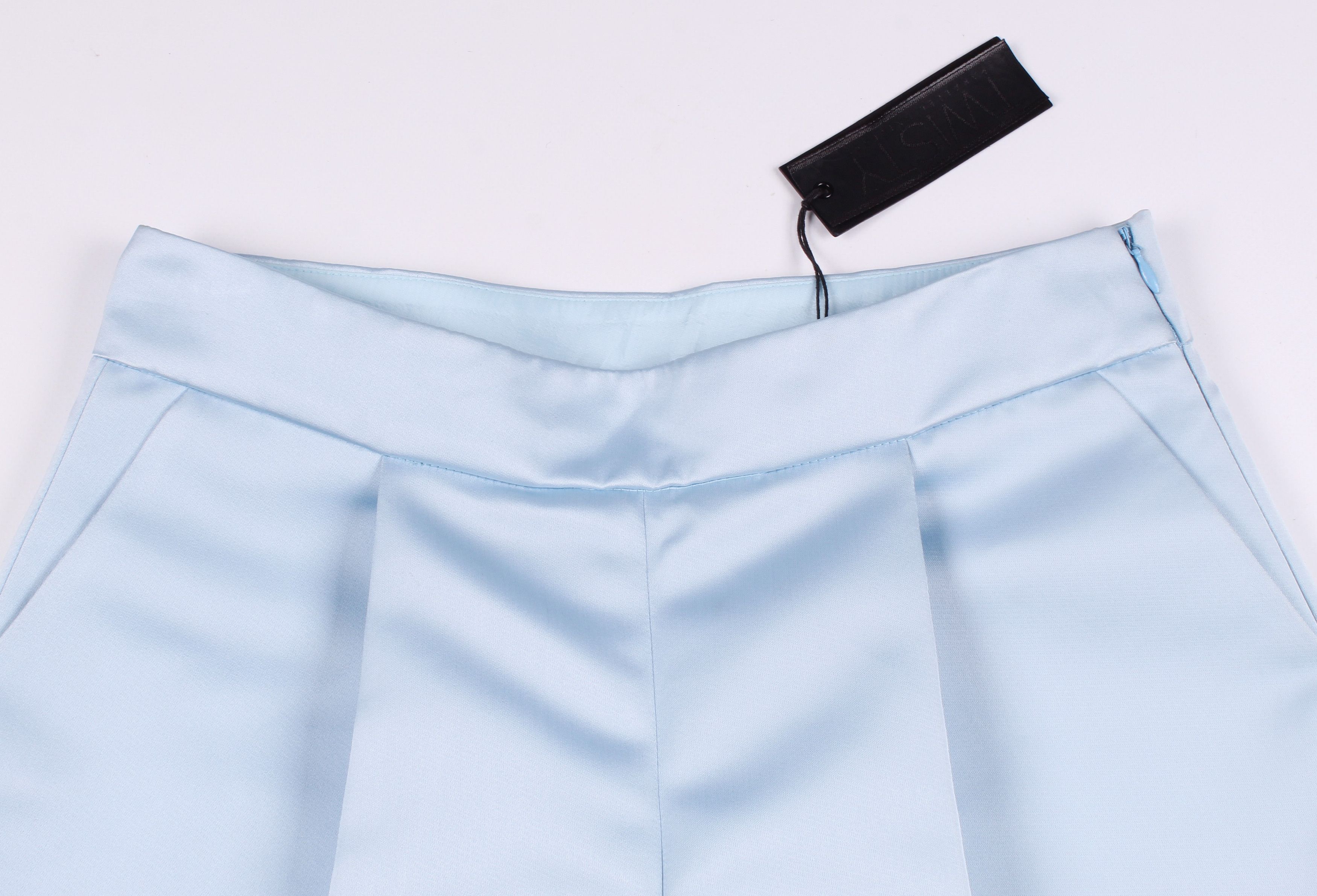 Designer Twisty Parallel Blue Shorts Size 30" / US 8 / IT 44 - 2 Thumbnail