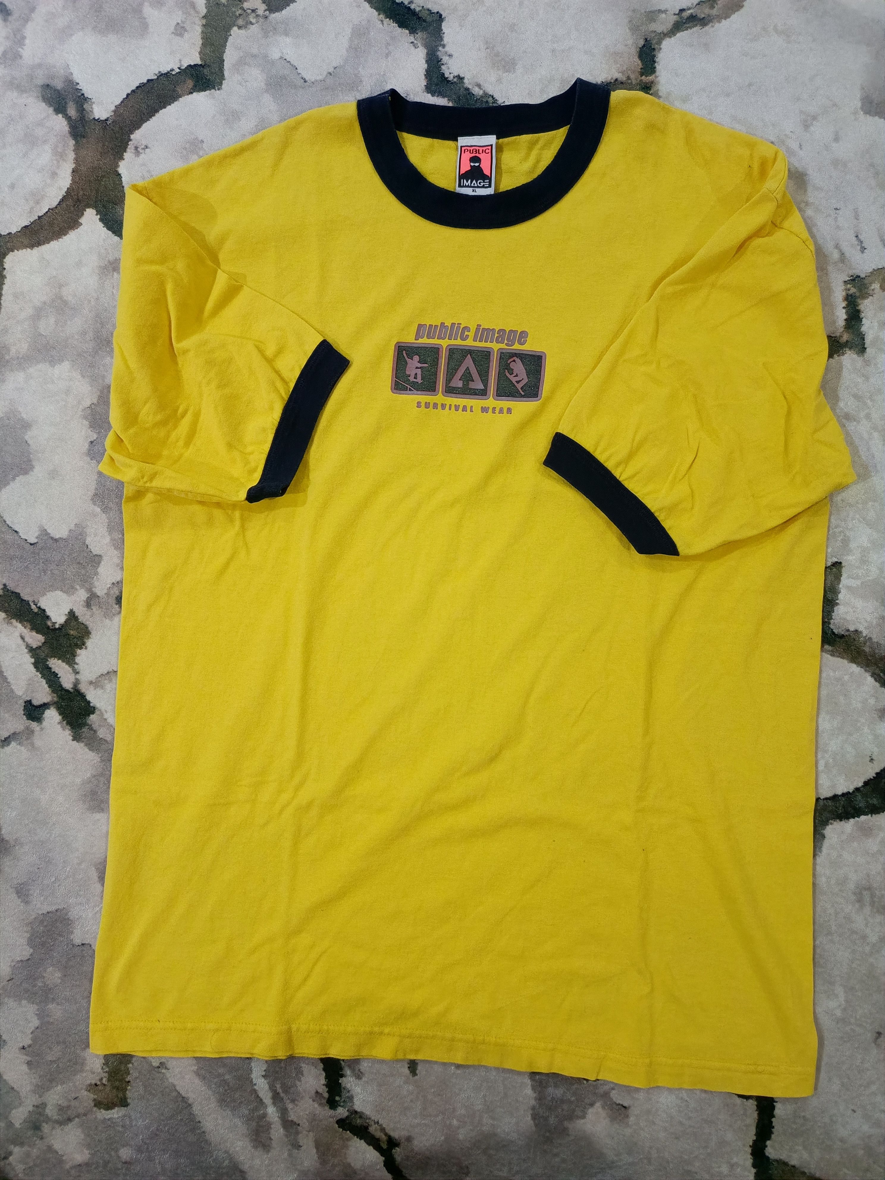 Vintage Vintage 90's ringer Public Image Clothing Skate brand Size US XL / EU 56 / 4 - 5 Thumbnail