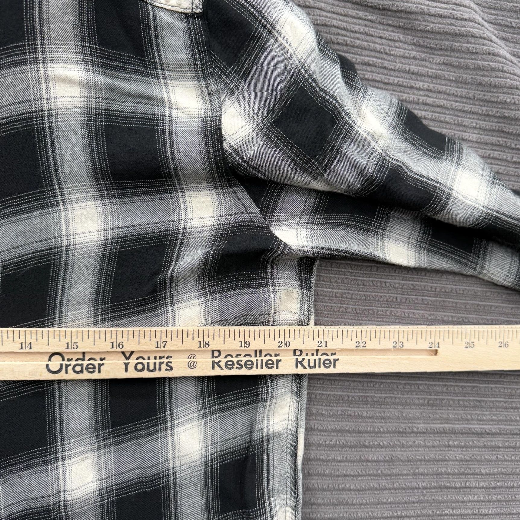 YoungLA YoungLA Shirt Mens Large Black White Plaid Flannel Pearl Snap Casual Western Button-Up Long Sleeve Size US L / EU 52-54 / 3 - 3 Thumbnail