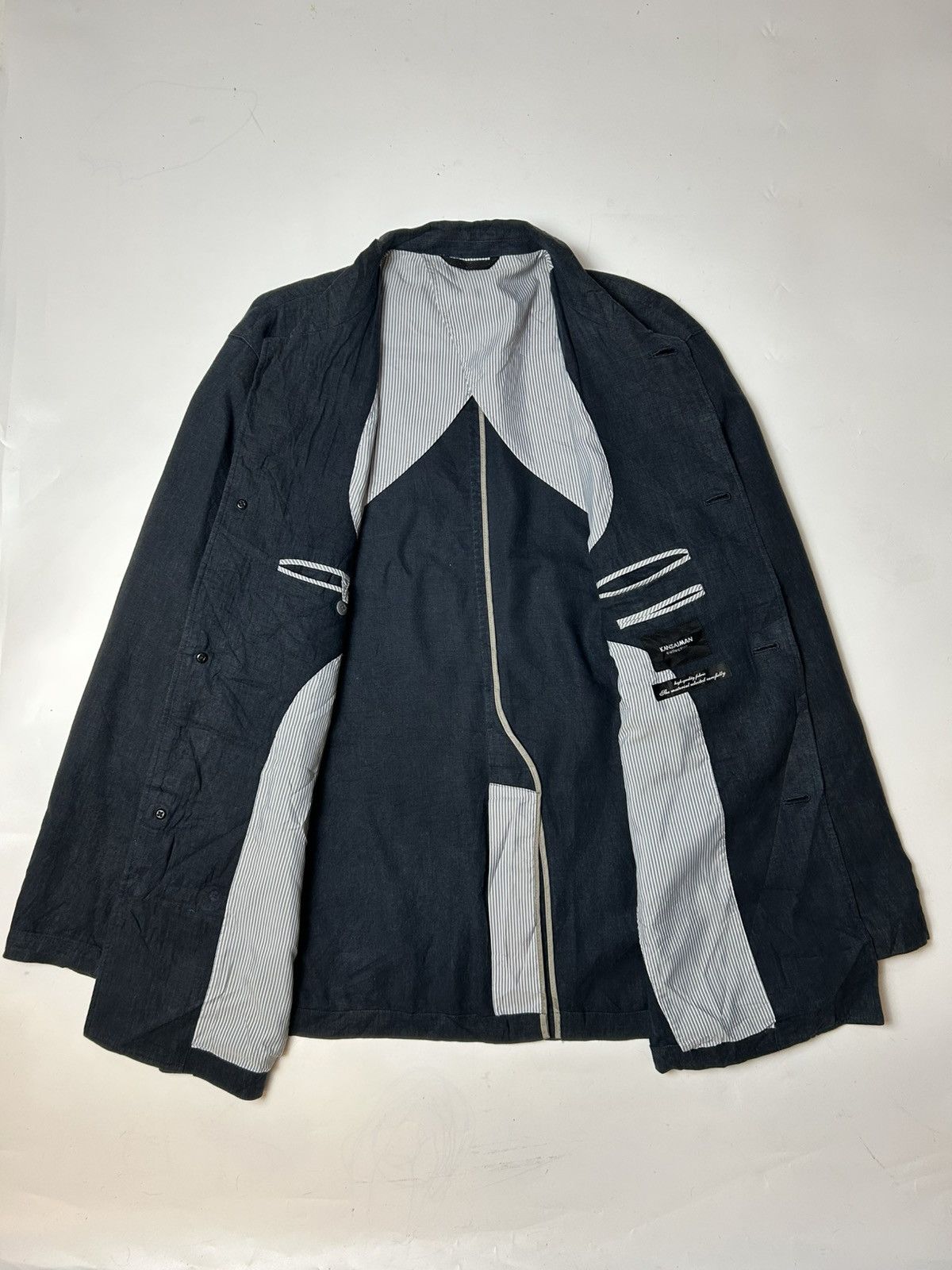 Designer × Japanese Brand × Kansai Yamamoto KANSAIMAN COLLECTION WORK BUTTON JACKET Size US XL / EU 56 / 4 - 2 Thumbnail