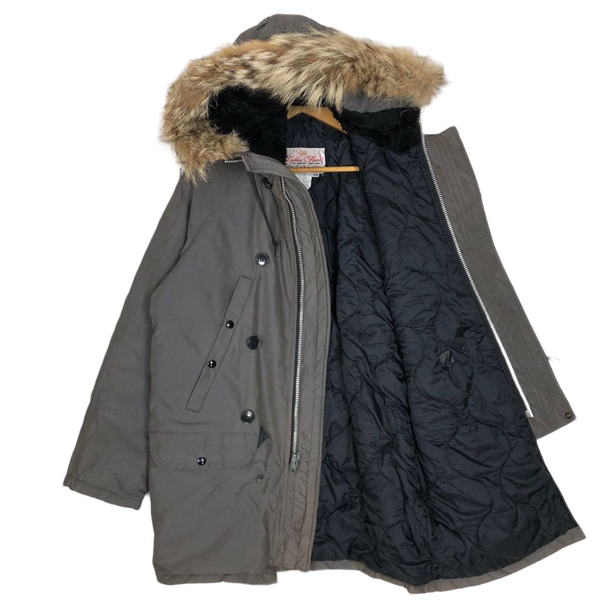 I. Spiewak And Sons Vintage 90s Golden Fleece By Spiewak M-65 Hooded Furs Jacket Size US M / EU 48-50 / 2 - 7 Thumbnail