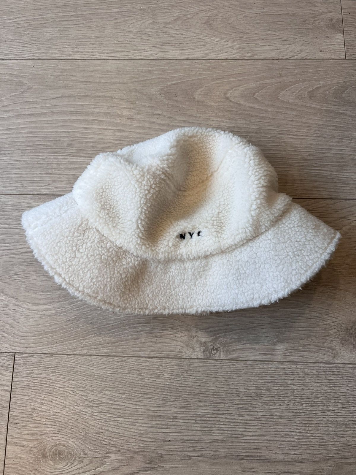 Vintage NYC Art We All Bucket Hat Deep Pile Fuzzy Rave Wear Size ONE SIZE - 4 Thumbnail