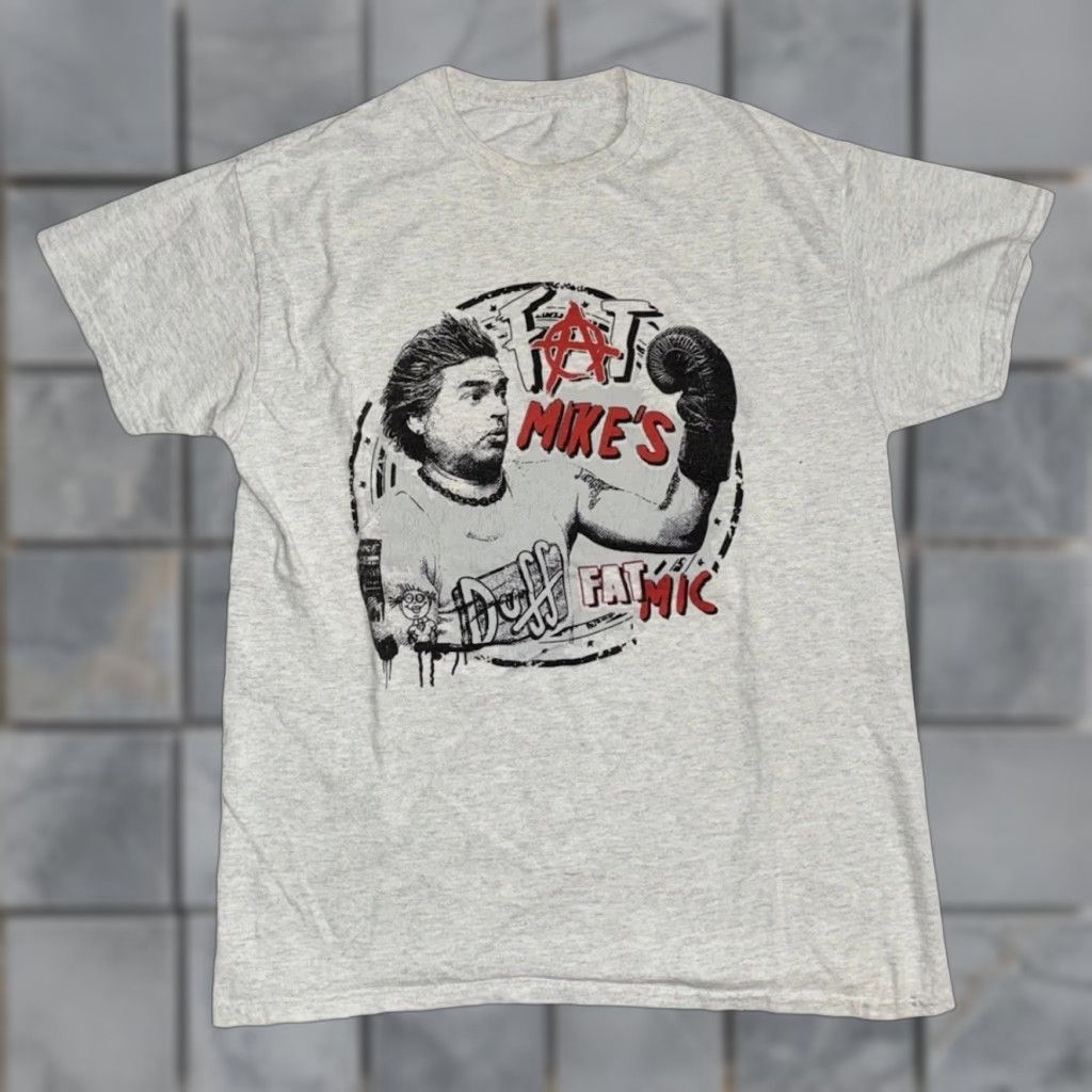 Vintage VINTAGE Fat Mike Graphic T-Shirt Gray M 19x25 Short Sleeve Crew Neck Punk Grunge 80s 90s Mens Size US M / EU 48-50 / 2 - 1 Thumbnail