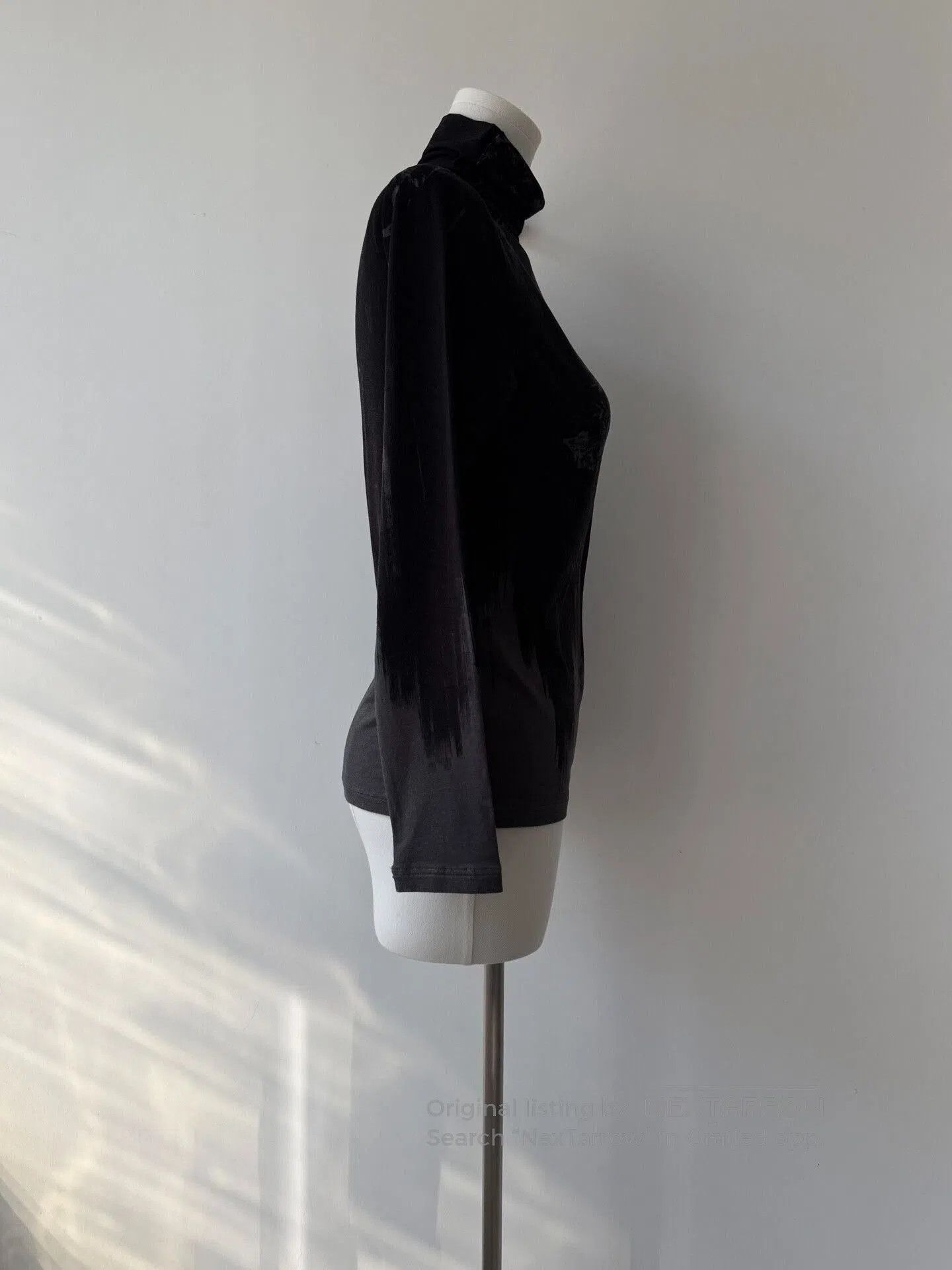 Y's black mock neck long sleeve top. Size M / US 6-8 / IT 42-44 - 5 Thumbnail