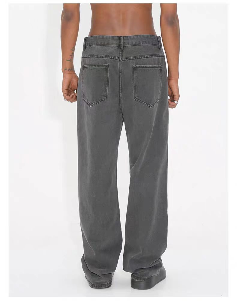 Japanese Brand × Vintage Vintage Street Casual Straight Grey Jeans Size US 32 / EU 48 - 5 Thumbnail