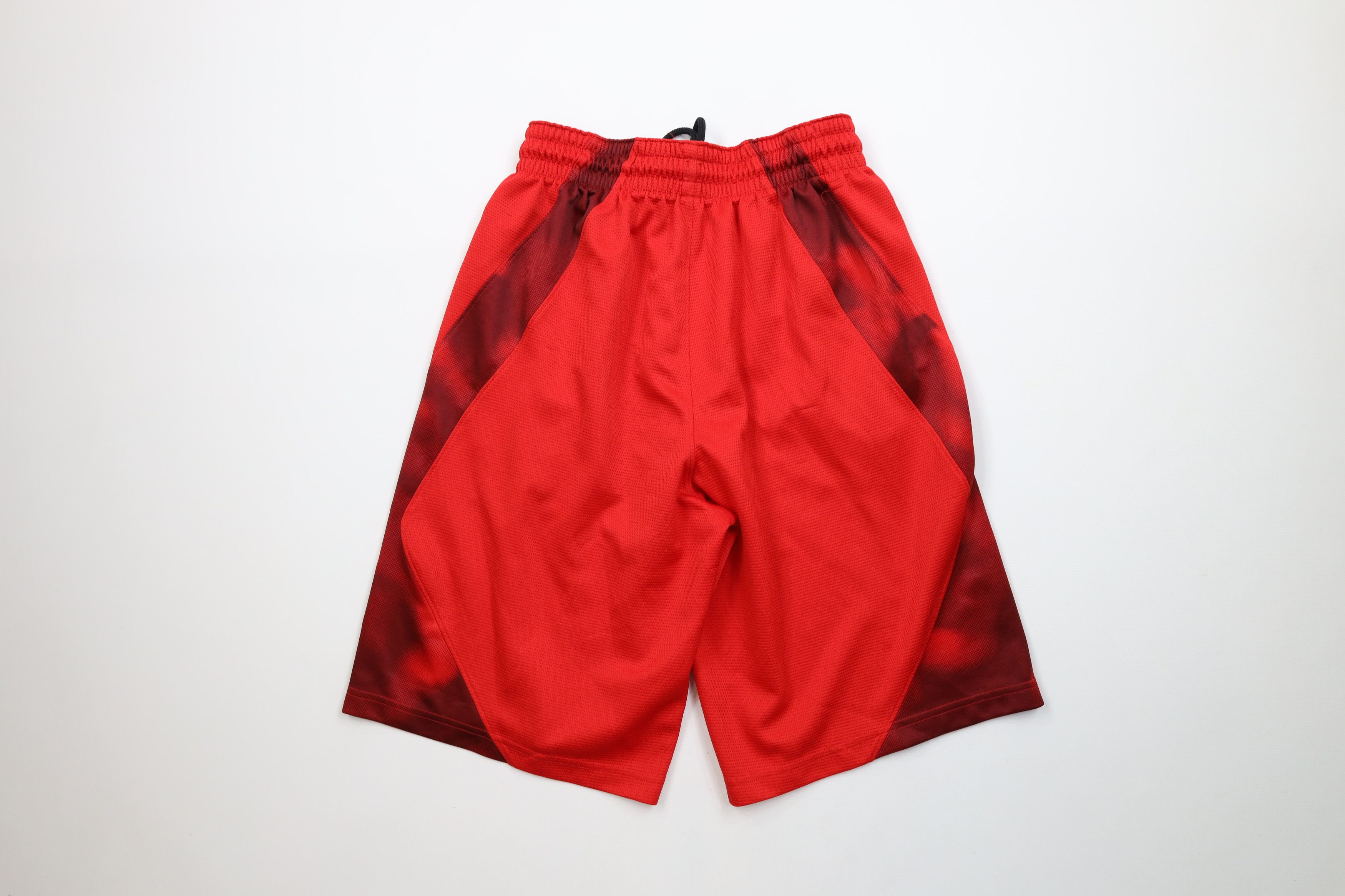 Nike × Vintage Nike Elite Spell Out Gym Training Basketball Shorts Red Size US 30 / EU 46 - 11 Thumbnail