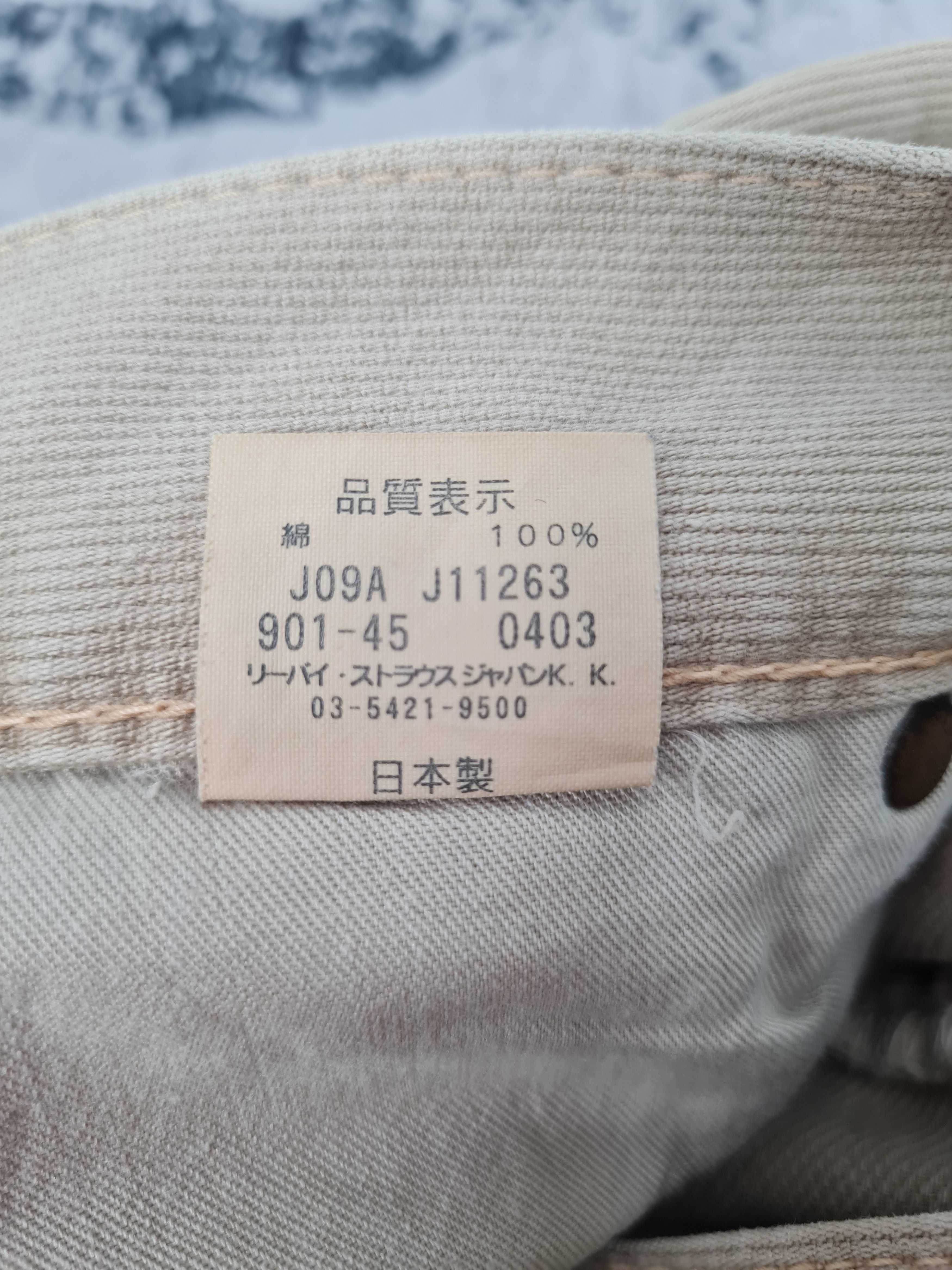 Levi's Vintage Clothing Vtg LEVIS 901 Qudroy Cream Straight Cut L0367 Size 32X33 Size US 32 / EU 48 - 14 Thumbnail