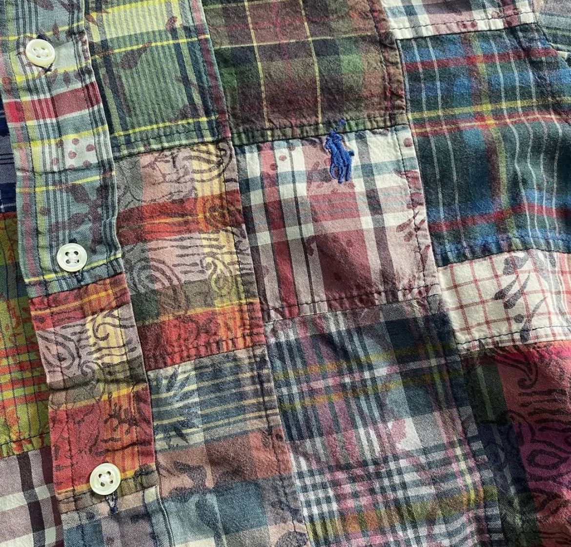 Polo Ralph Lauren 2000s Polo Ralph Lauren Pocket Patchwork Shirt y2k Size US M / EU 48-50 / 2 - 4 Thumbnail