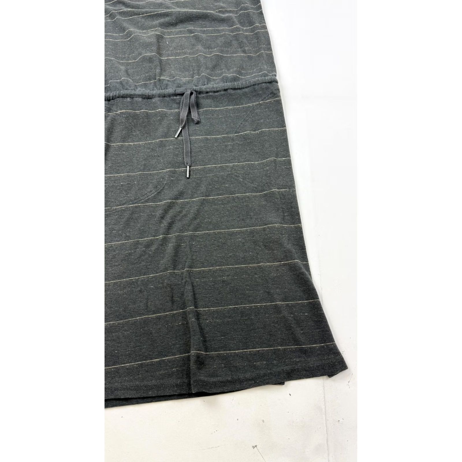 Prana prAna Dress Womens S Gray Striped Sleeveless Scoop Neck Midi Pockets Casual Size S / US 4 / IT 40 - 3 Thumbnail