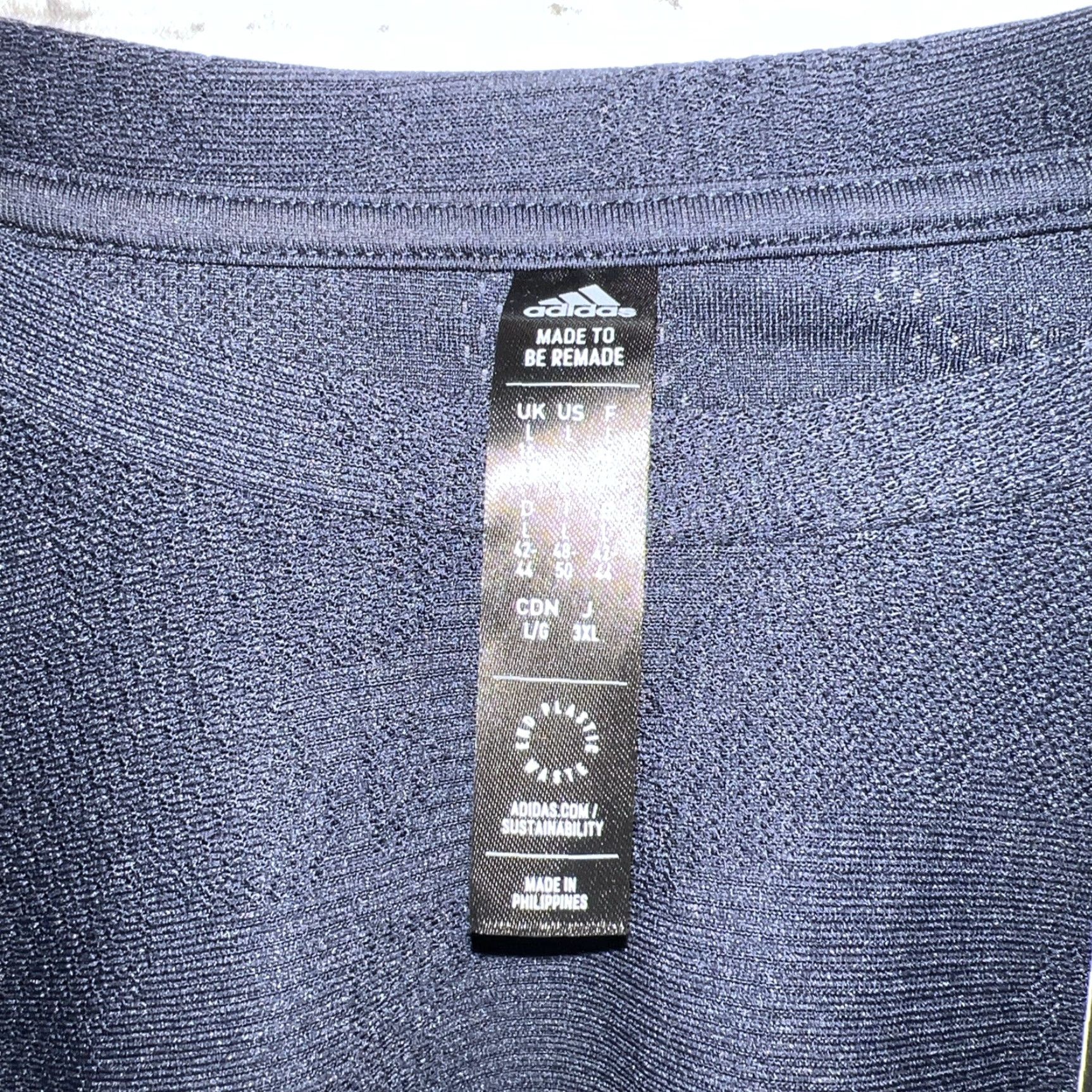 Adidas ADIDAS Blue Long Sleeve Shirt Men's Activewear Size L Size US L / EU 52-54 / 3 - 3 Thumbnail