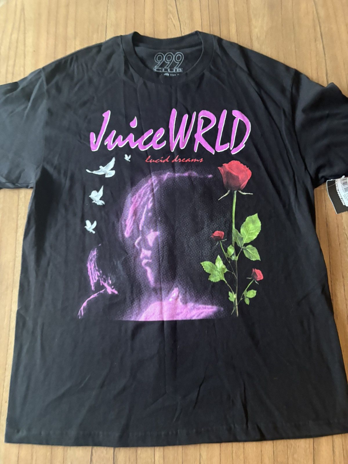 999 Club Juice Wrld Lucid Dreams Rose Tee Size US XL / EU 56 / 4 - 1 Thumbnail