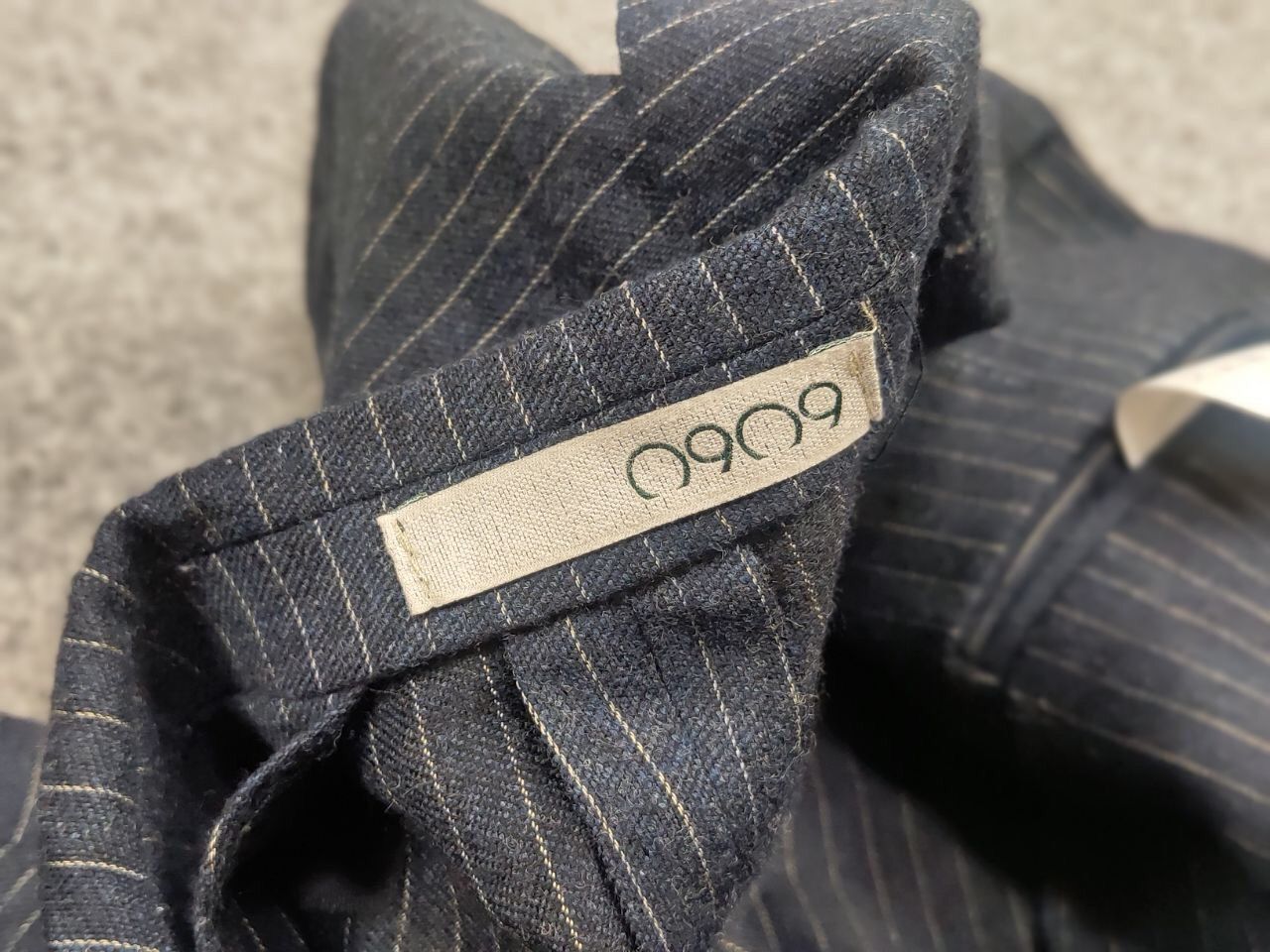 Other 0909 Fatto in Italy Design Blue Striped Blazer Jacket Size US M / EU 48-50 / 2 - 19 Thumbnail