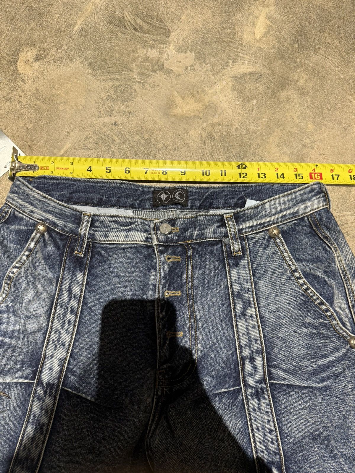 Thug Club THUG CLUB 24AW LINE GOB DENIM PANTS Size 32W STC24PT3201 Size US 32 / EU 48 - 7 Thumbnail