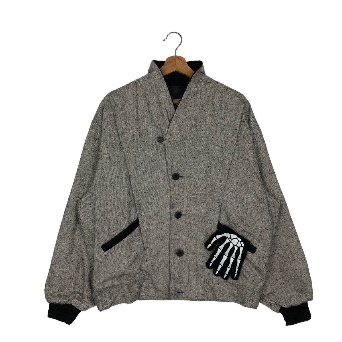 Japanese Brand 🔥WOOL BOMBER JACKET ARTISANAT JAPAN ISSEY MIYAKE Size US L / EU 52-54 / 3 - 1 Thumbnail