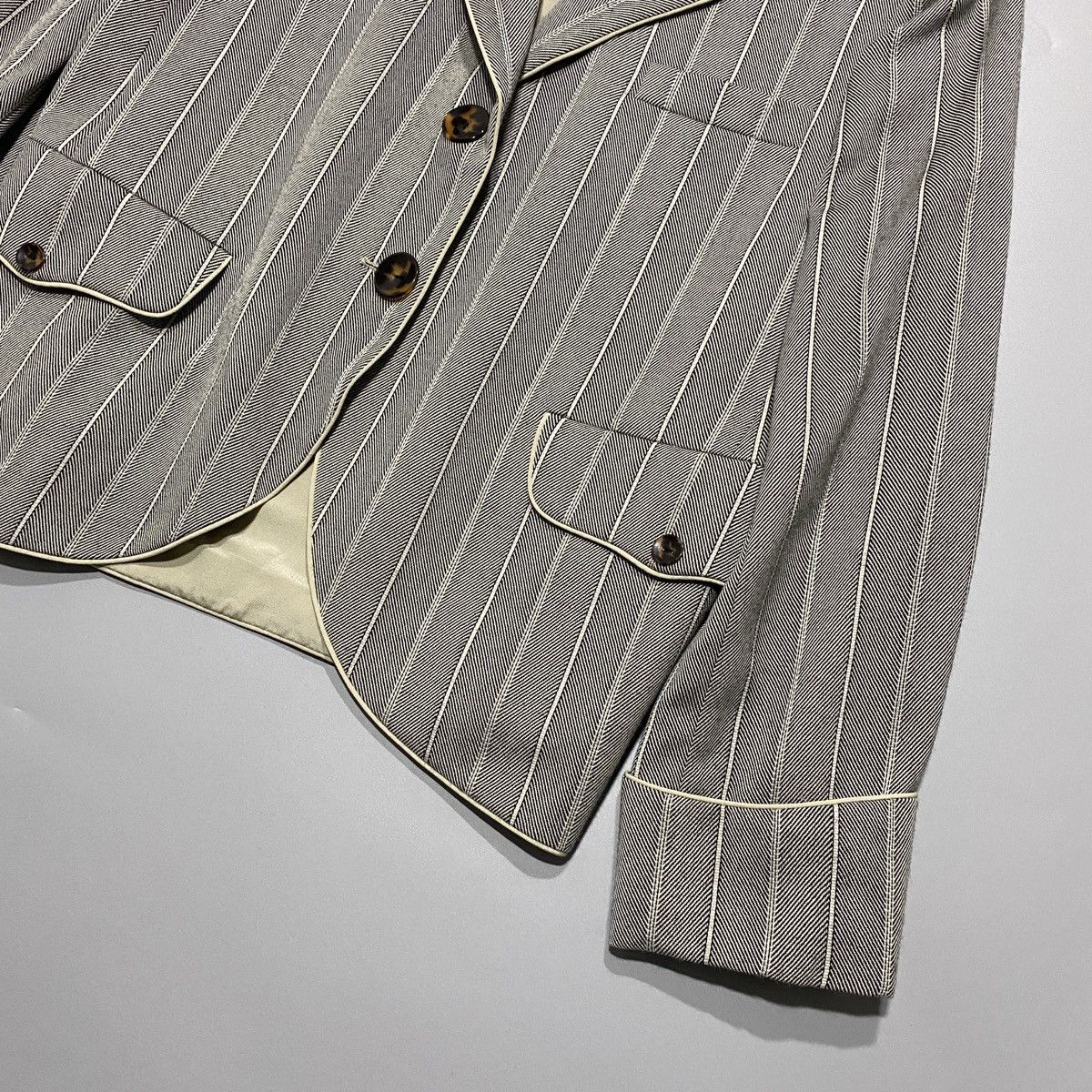 Giorgio Armani Pinstripe Jacket Size US L / EU 52-54 / 3 - 4 Thumbnail
