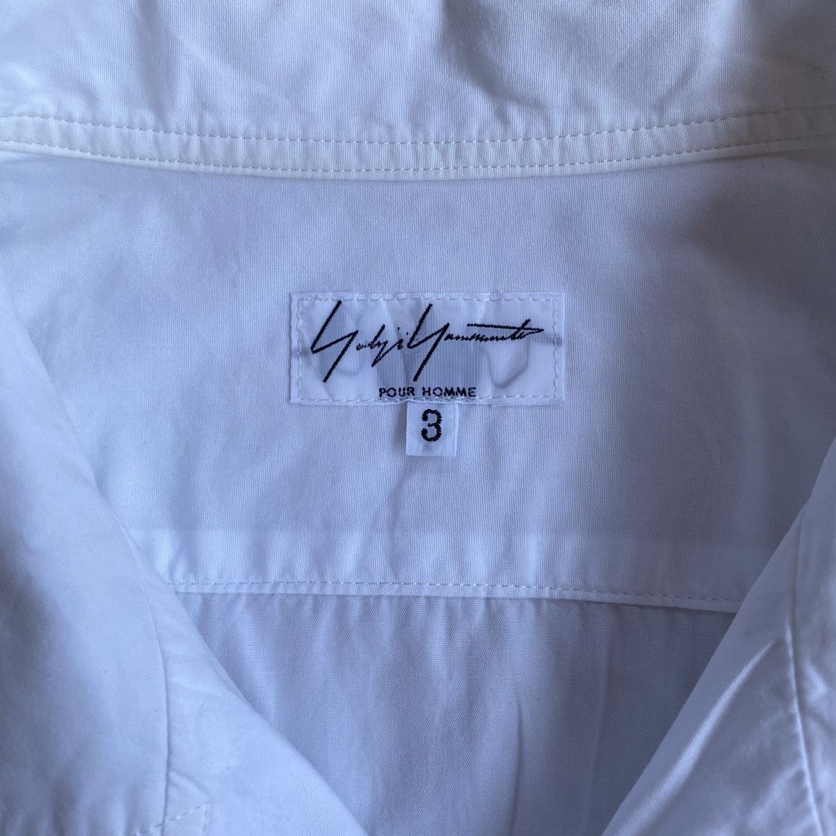 Yohji Yamamoto Yohji Yamamoto Pour Homme Line Open Collar Shirts Size US L / EU 52-54 / 3 - 5 Thumbnail