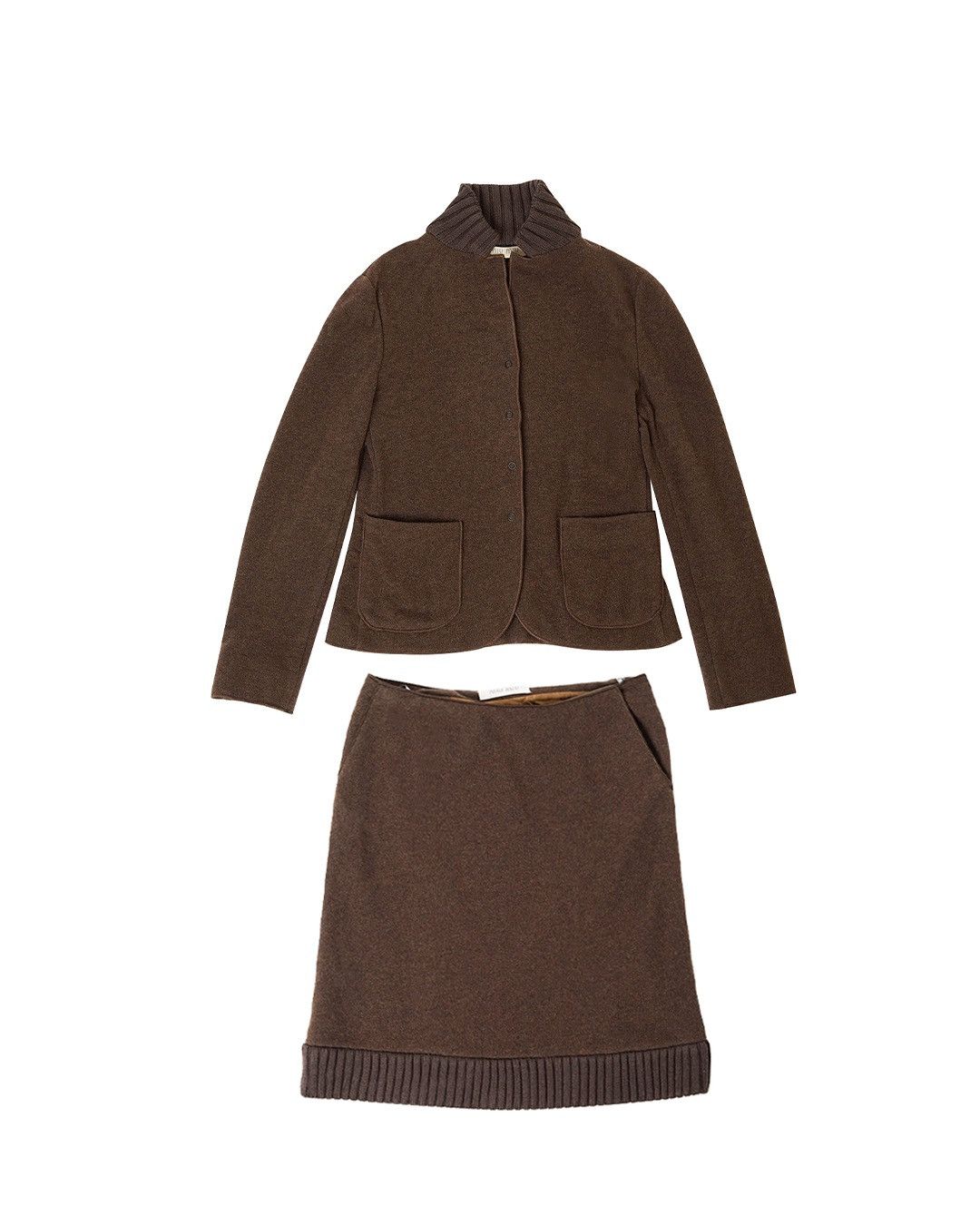 Miu Miu Miu Miu F/W1999 Jacket + Skirt Wool Set Size M / US 6-8 / IT 42-44 - 1 Thumbnail