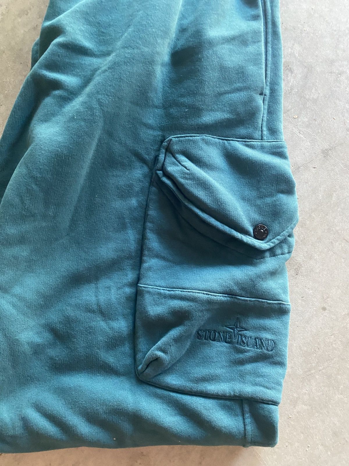 Stone Island Stone Island Teal Sweatpants Size US 33 - 5 Thumbnail