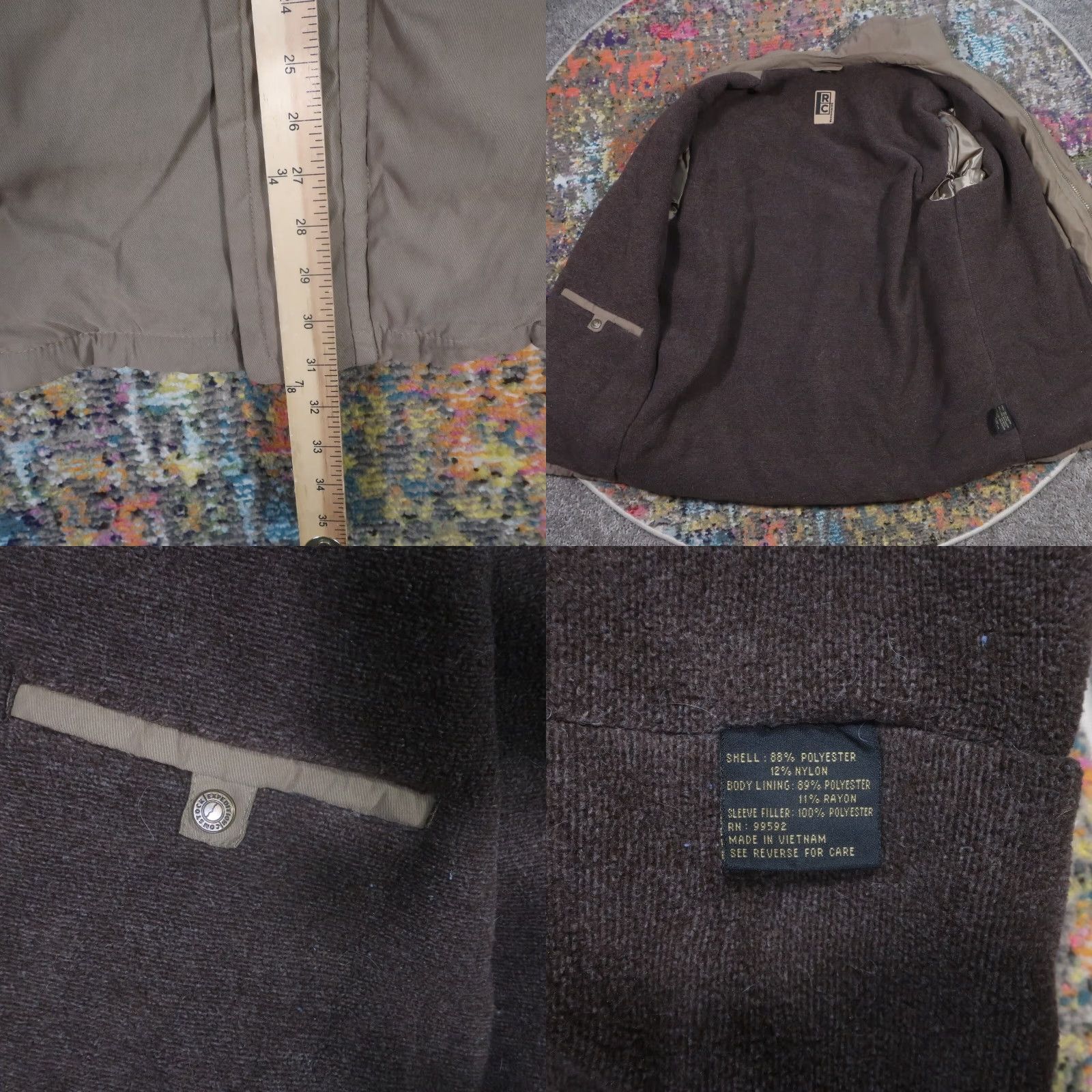 Vintage Robert Comstock RC Comstock Expedition Jacket Mens XL Nylon Fleece Lined Brown Solid Jacket Size US XL / EU 56 / 4 - 8 Thumbnail