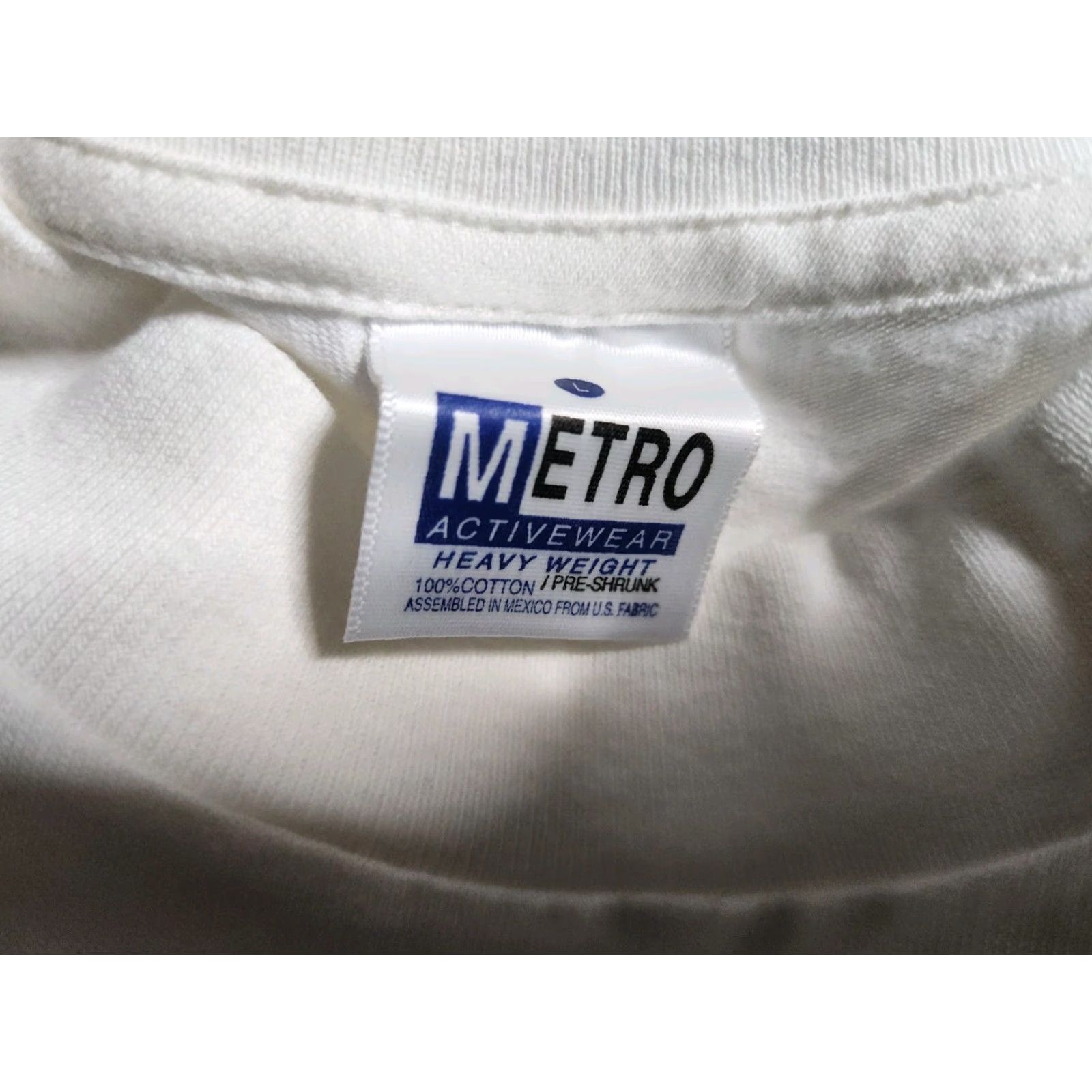 Etro VINTAGE Metro T-Shirt Mens L White Embroidered Old Town USA King Cotton Crew Neck Short Sleeve Size US L / EU 52-54 / 3 - 5 Thumbnail