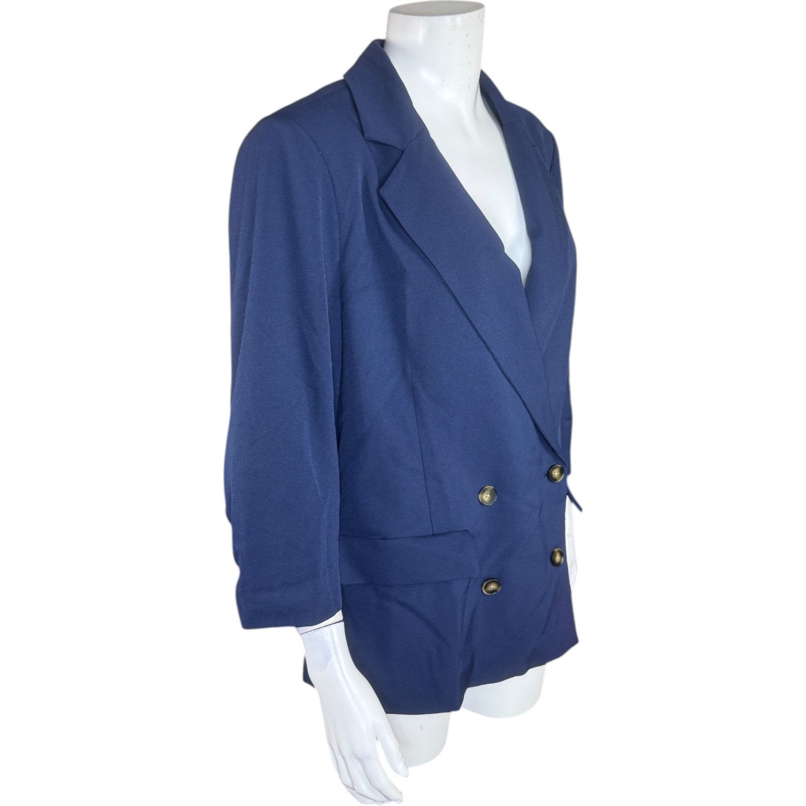 Other Studio Park x Amy Stran Navy Blazer Medium NWOT Jacket Size M / US 6-8 / IT 42-44 - 4 Thumbnail