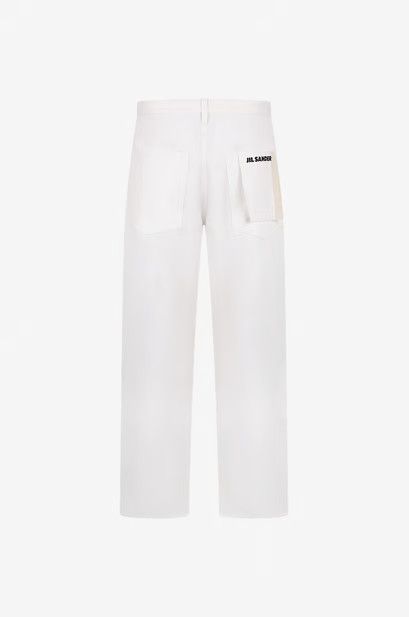 Jil Sander o1y1025 Denim Pant in White Size 26" / US 2 / IT 38 - 2 Thumbnail