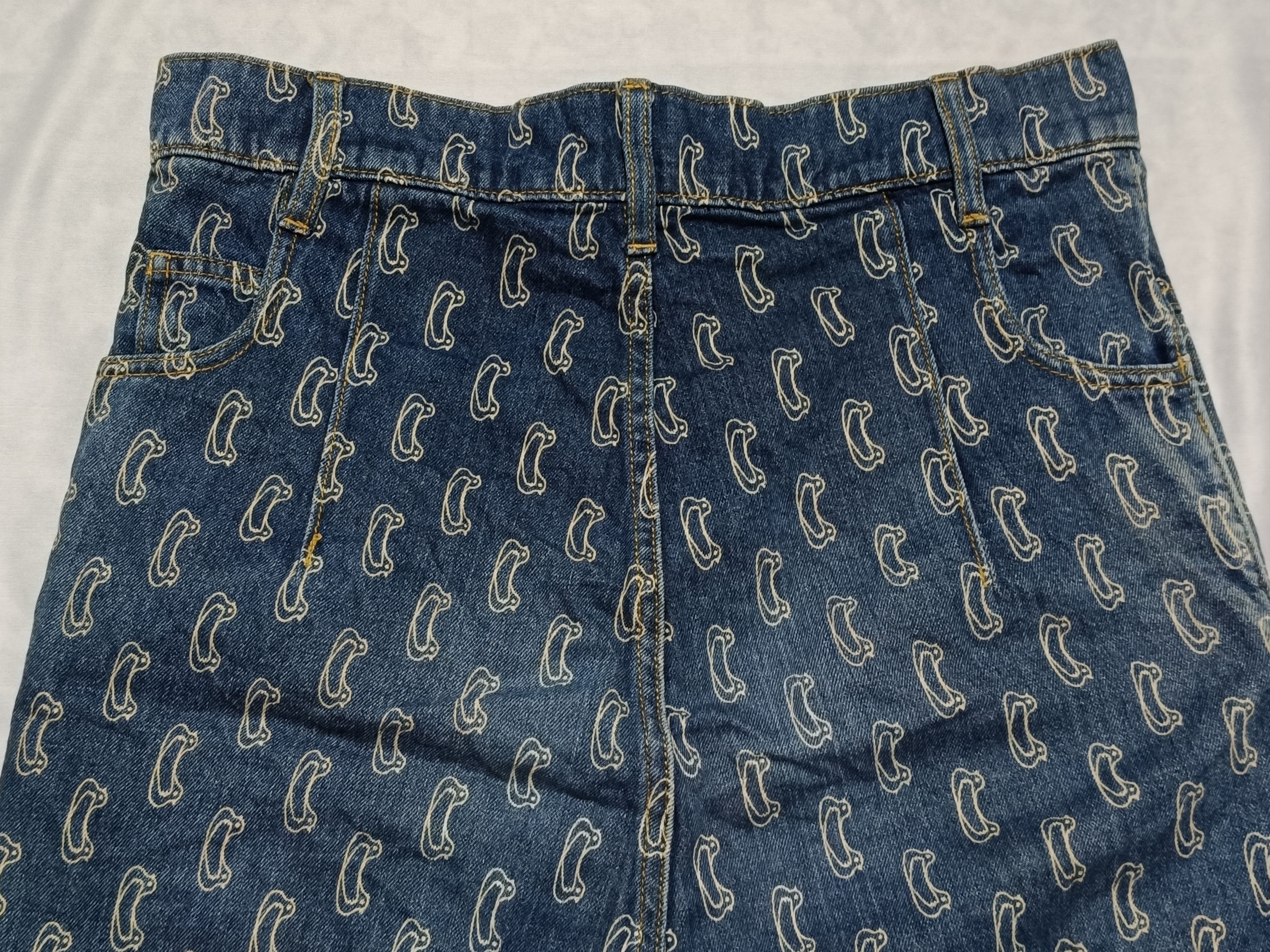 Issey Miyake Mercibeaucoup Denim Reverse Pants All-over Print Size 32" / US 10 / IT 46 - 9 Thumbnail