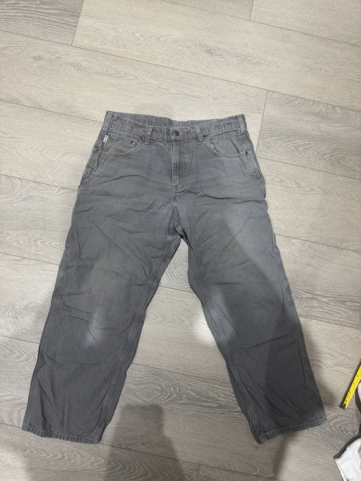 Carhartt × Vintage Vintage Baggy Grey Carhartt Pants Size US 36 / EU 52 - 1 Thumbnail