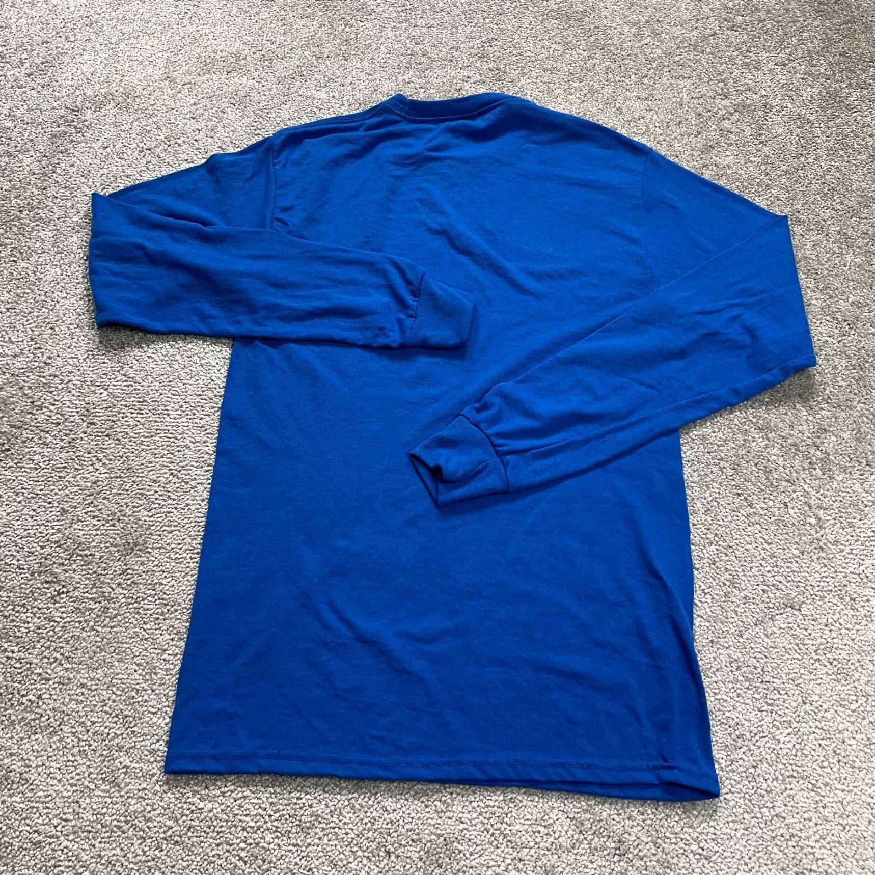 Jerzees Jerzees T-Shirt Unisex Small Blue Cotton Crew Neck Long Sleeve Casual Top Basic Size US S / EU 44-46 / 1 - 2 Thumbnail